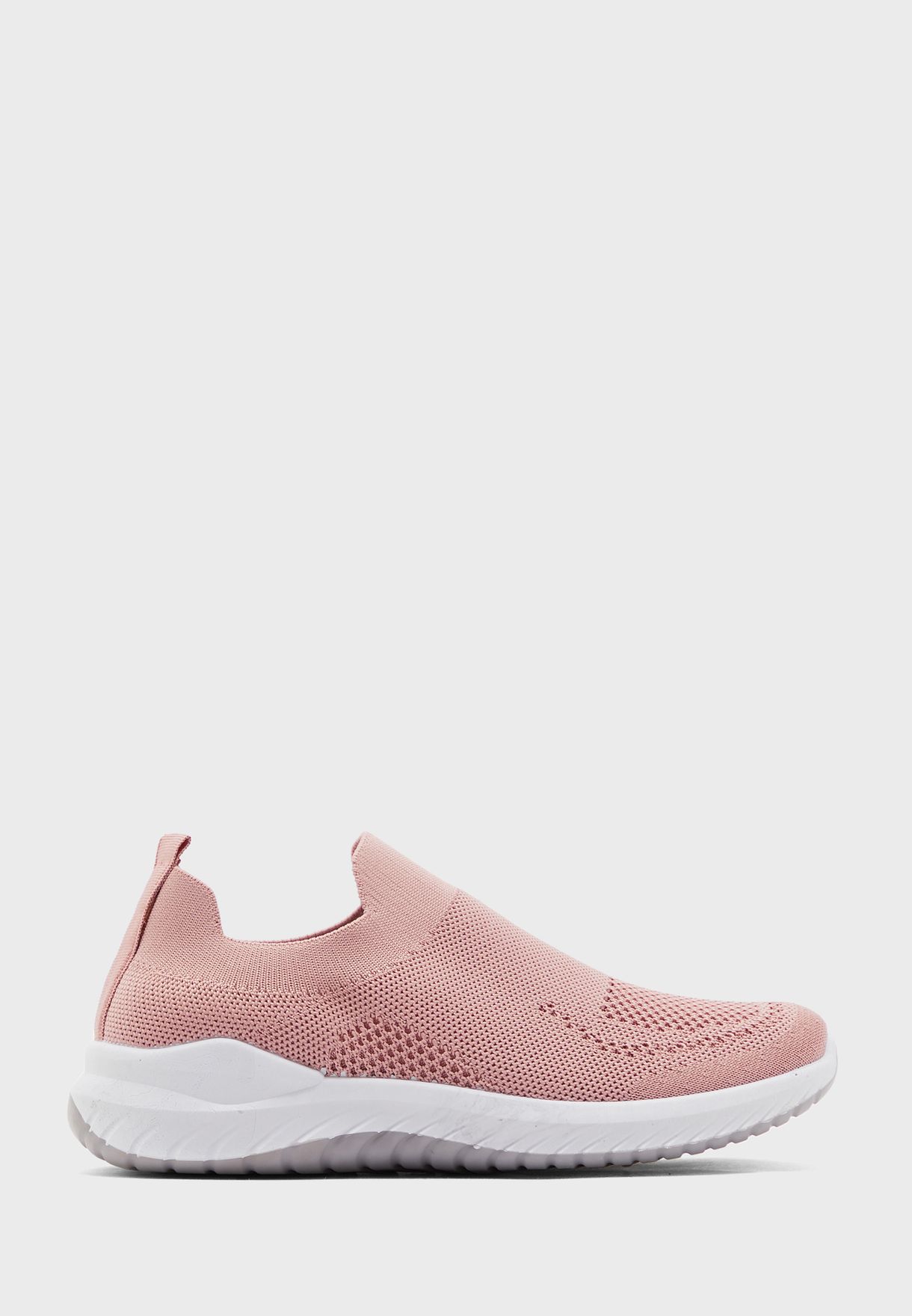 Breathable Knit Pull On Comfort Sneakers