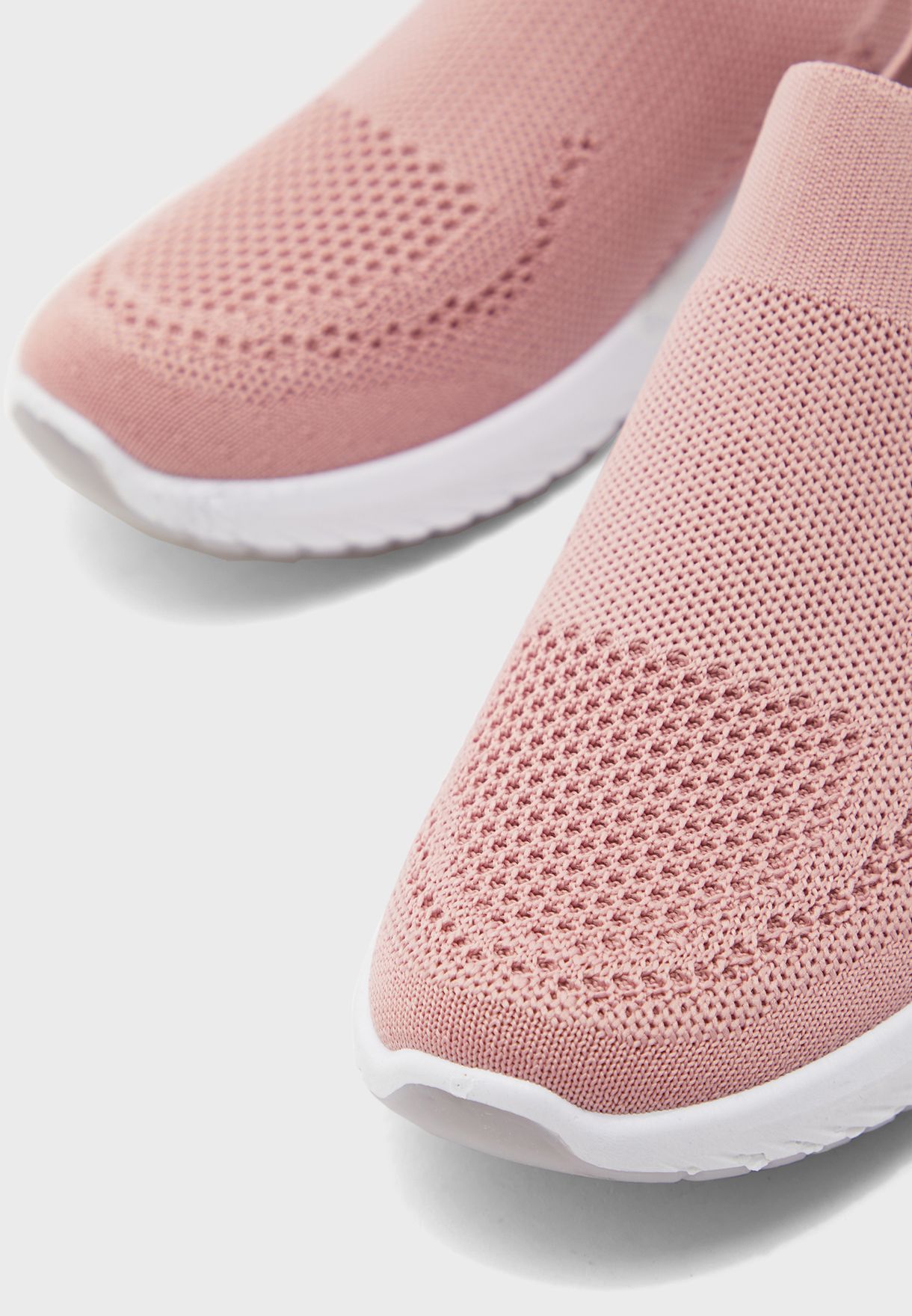 Breathable Knit Pull On Comfort Sneakers