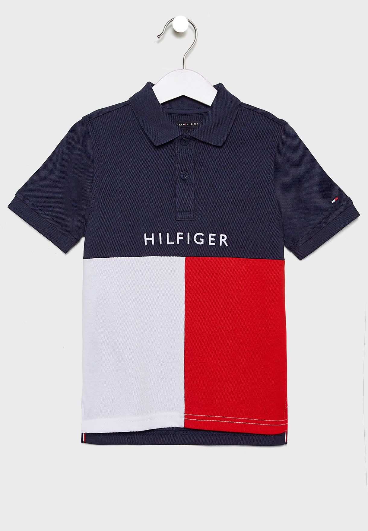 tommy hilfiger polo color block