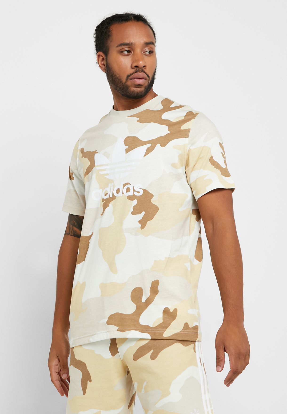 adidas army print t shirt