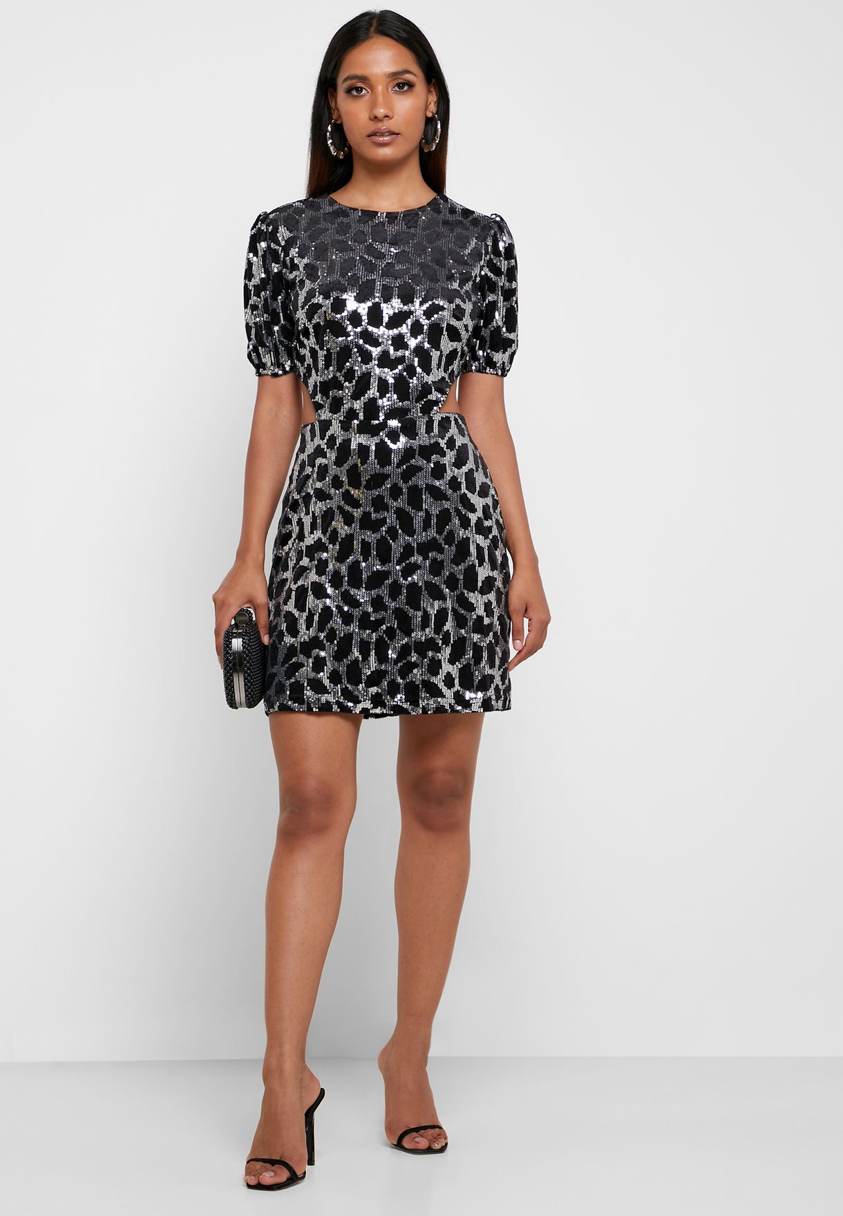 fashion union animal print shift midi dress