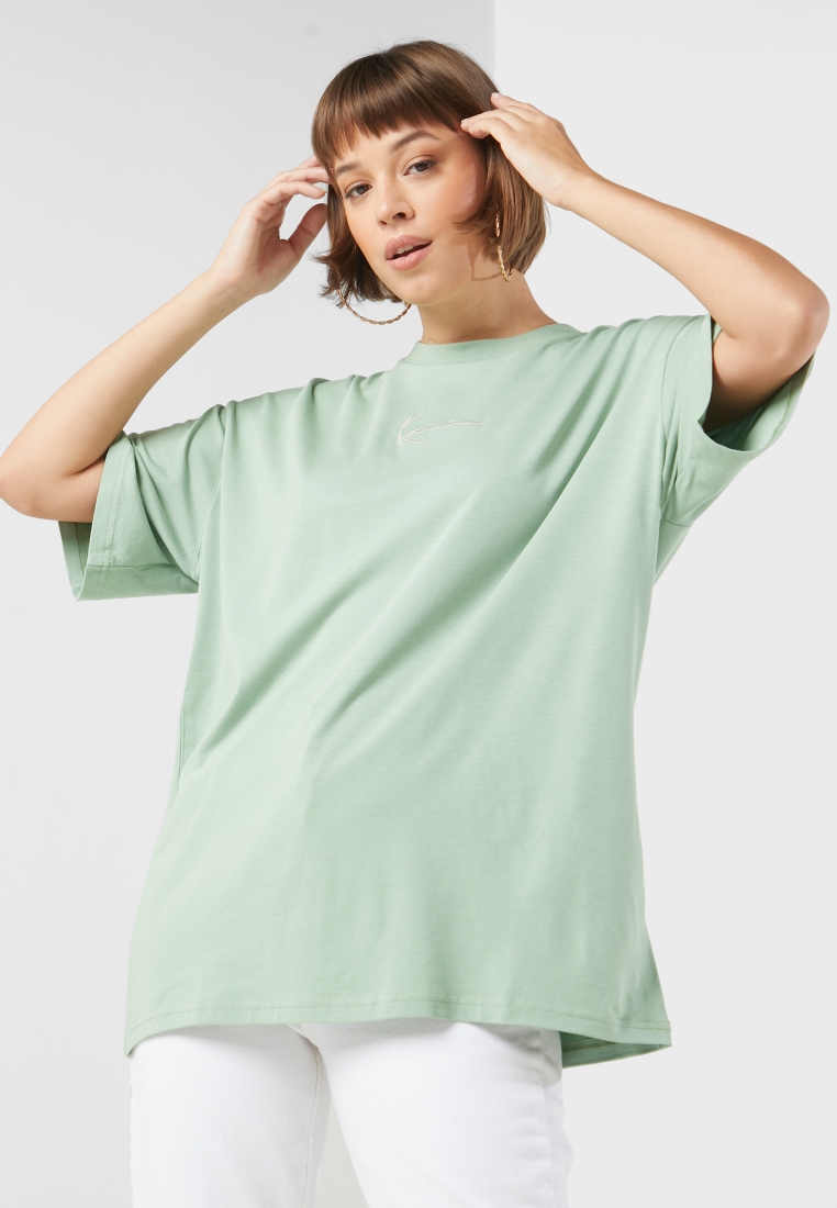Matematisk Kanon fejl Buy Karl Kani green Small Signature Dress T-Shirt for Kids in MENA,  Worldwide