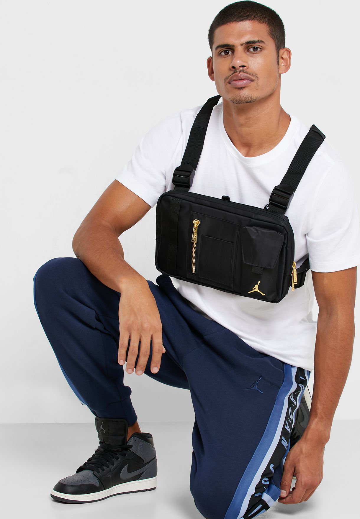 Nike black Jordan MA-1 Chest Rig Bag 