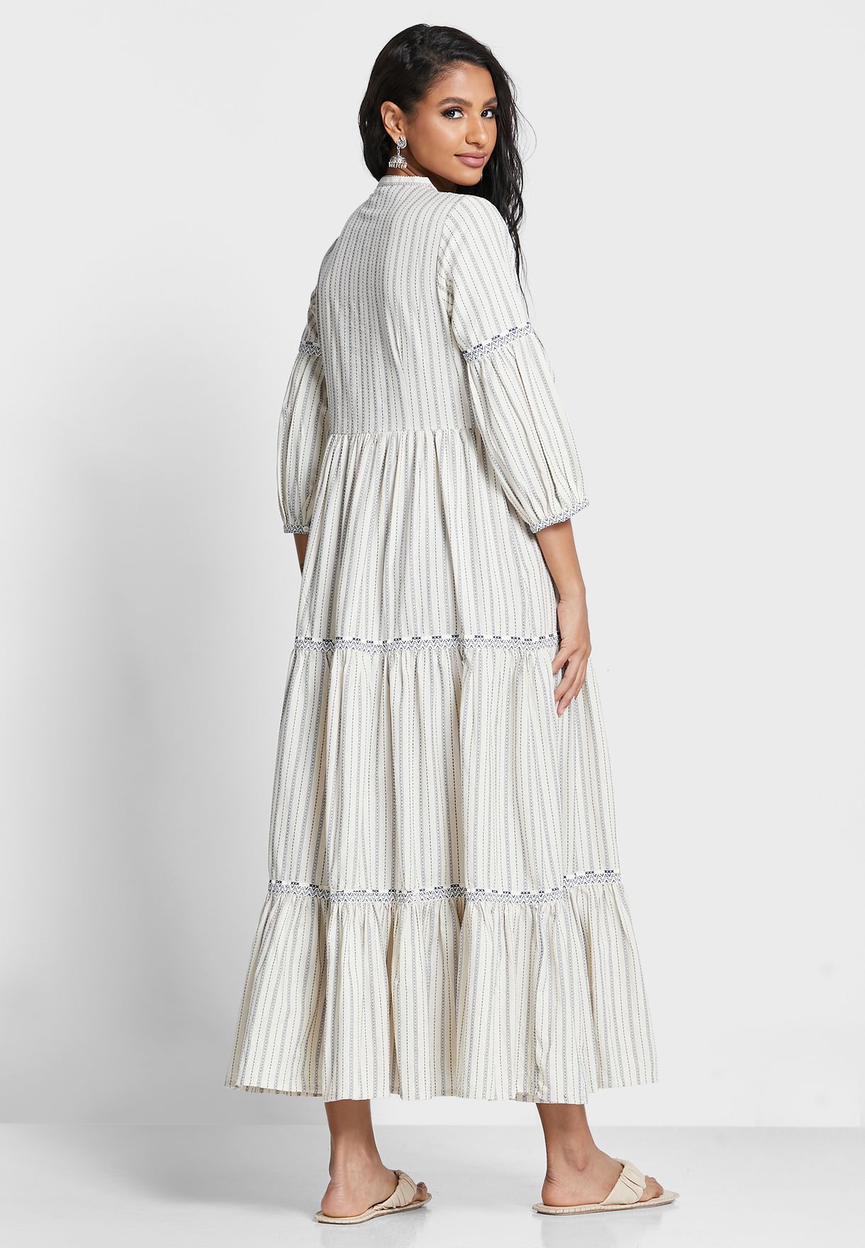 Printed Tiered Dress