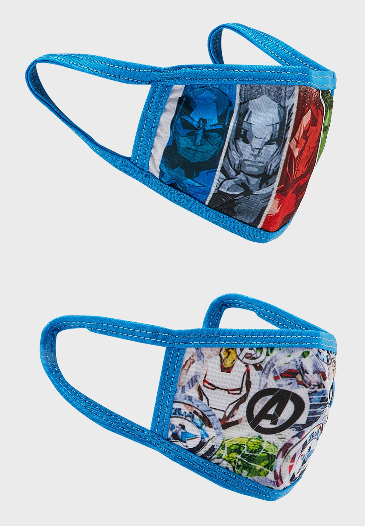 Kids 2 Pack Avengers Print Mask