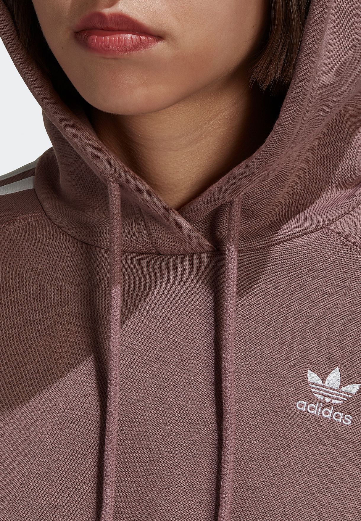 Trefoil Cropped Hoodie