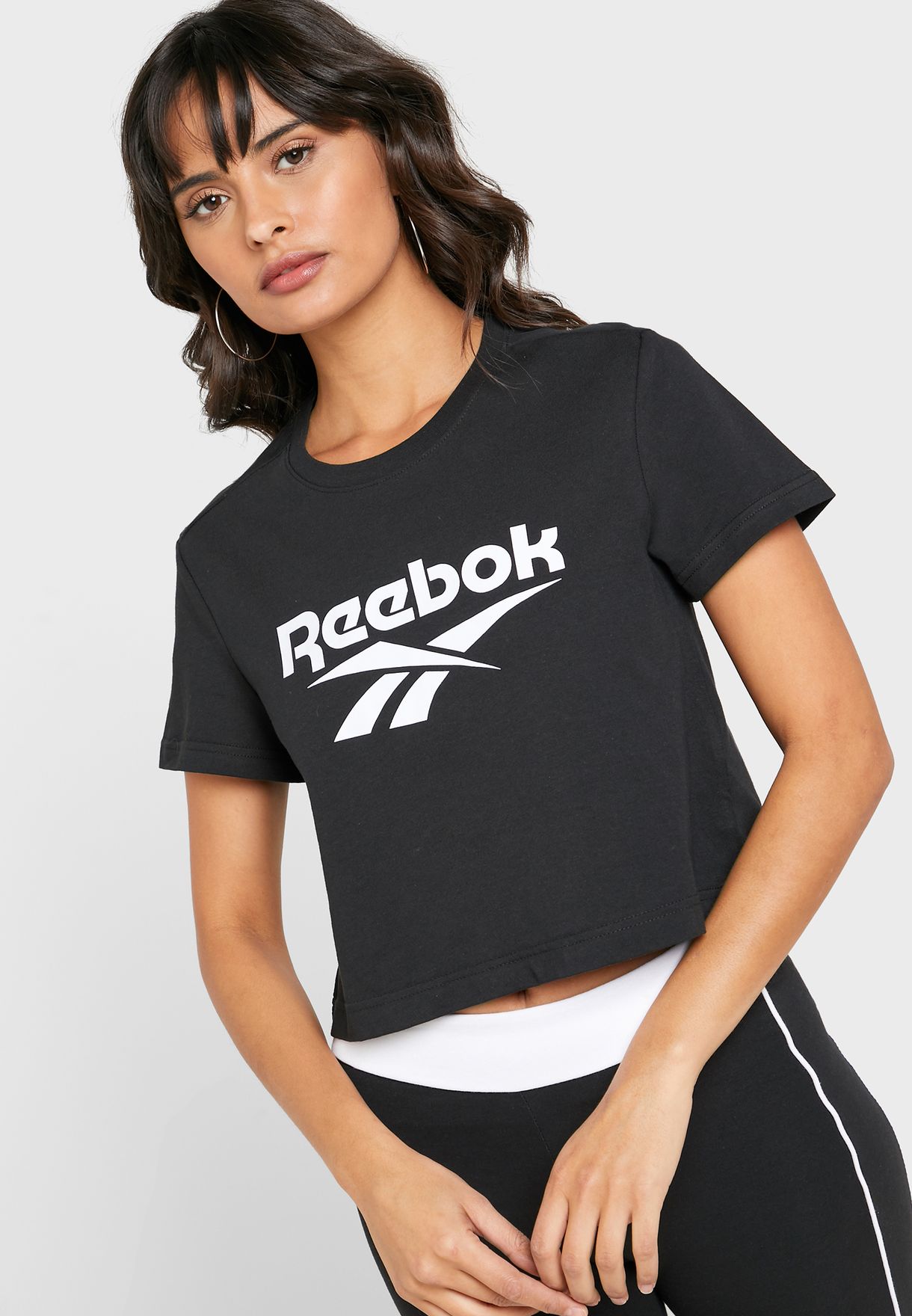 reebok black t shirt