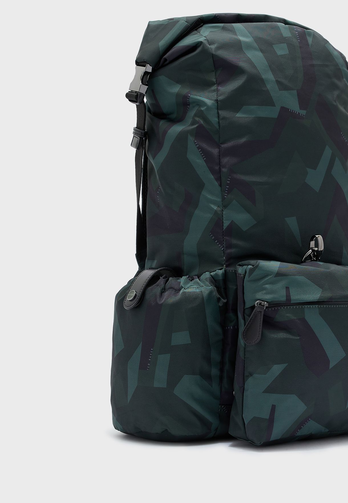 Camo Print Paper Touch Nylon Backpack