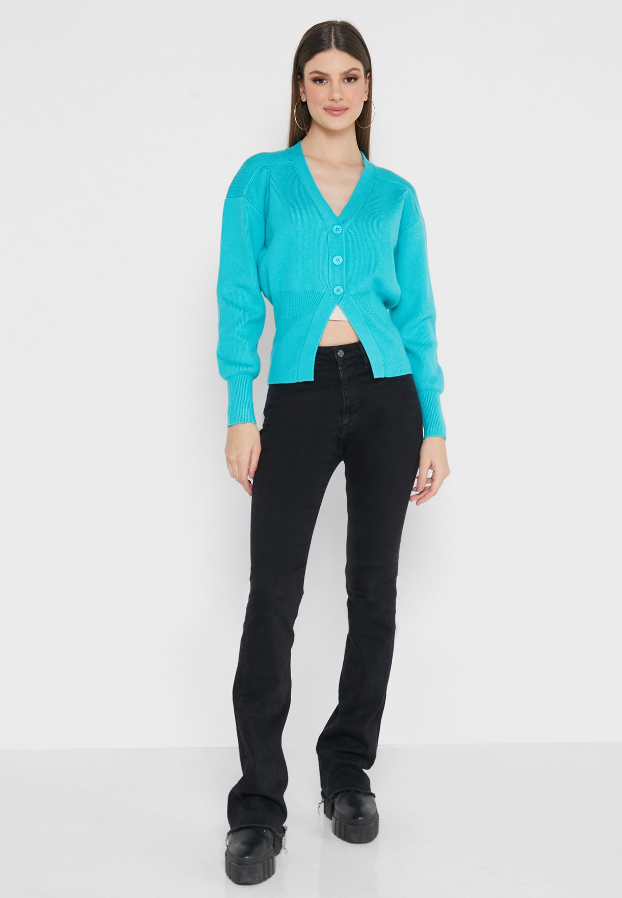 Puff Sleeve Cardigan
