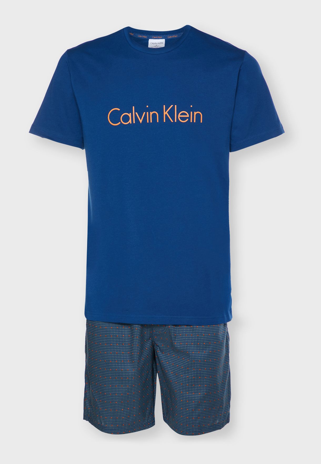 Buy Calvin Klein multicolor Logo T-Shirt & Shorts Pyjama Set for Men in  Dubai, Abu Dhabi