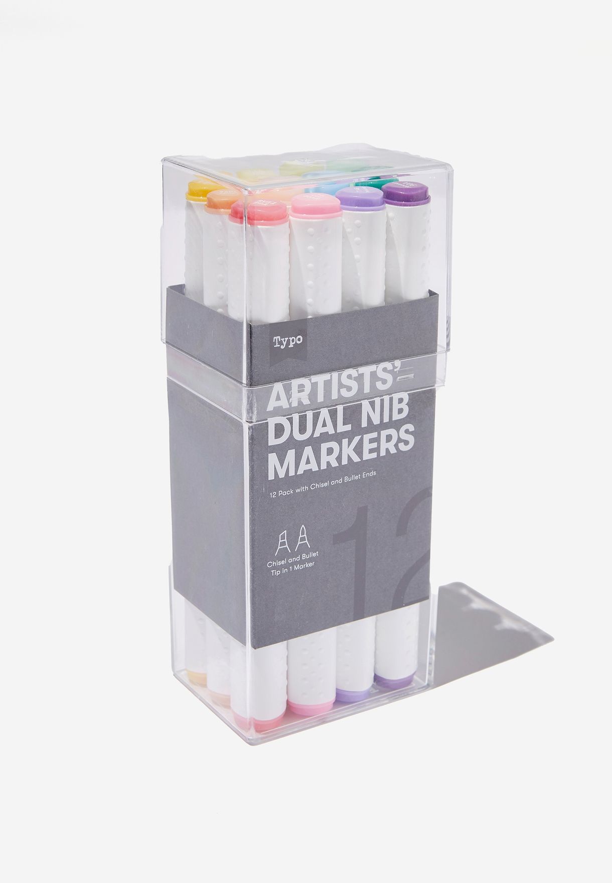 Set Of 12 Artists Dual Nib Marker Pens