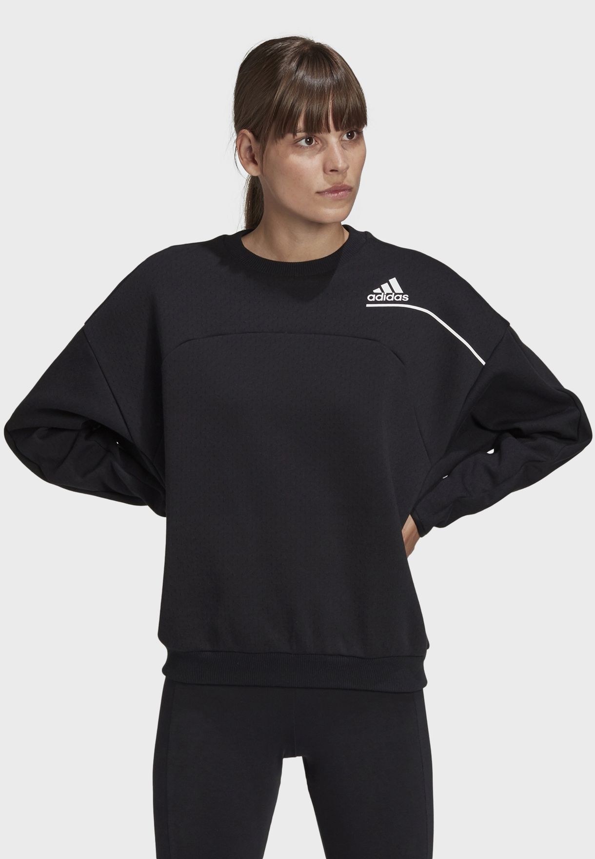 Buy Adidas Black Z N E Sweatshirt For Women In Mena Worldwide Gm3291