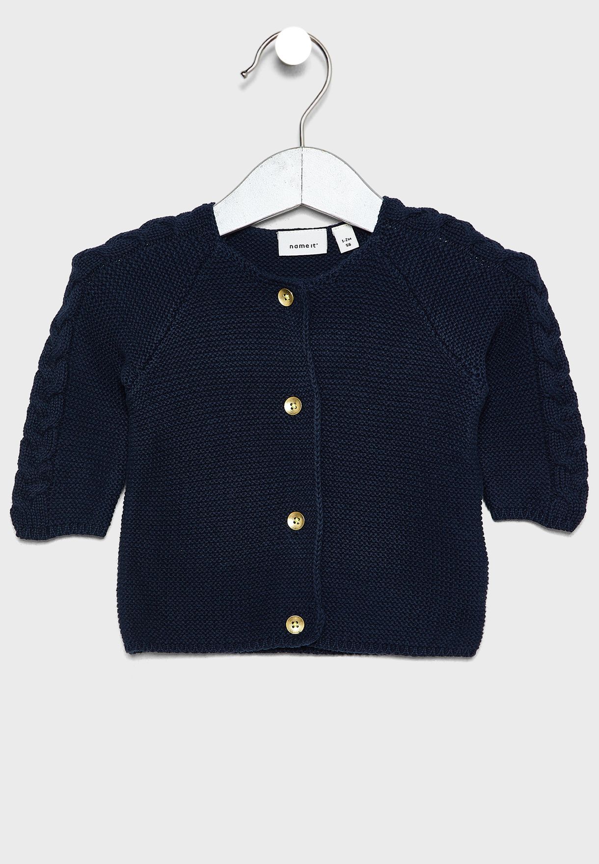 infant navy cardigan