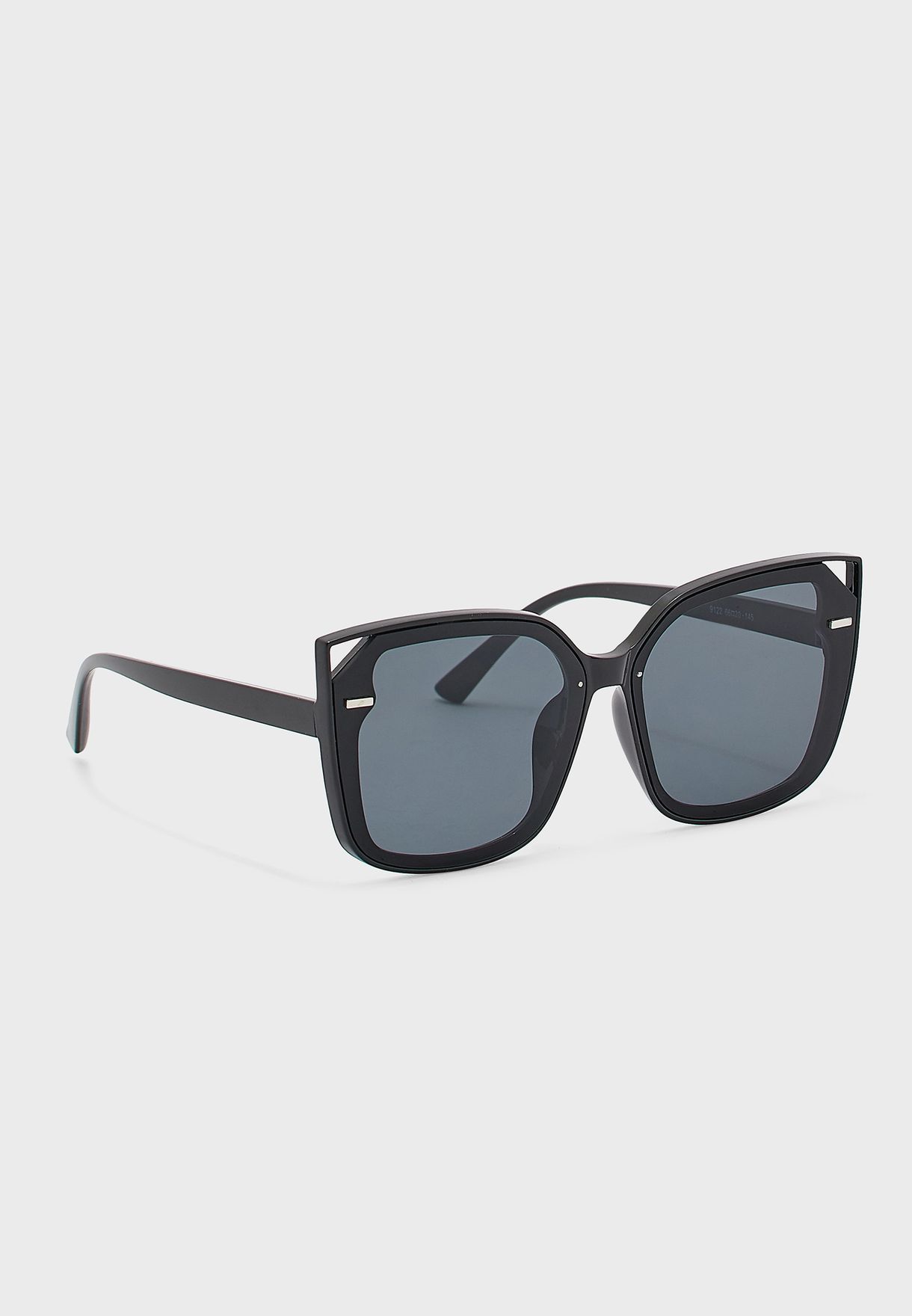 black oversized square sunglasses women's