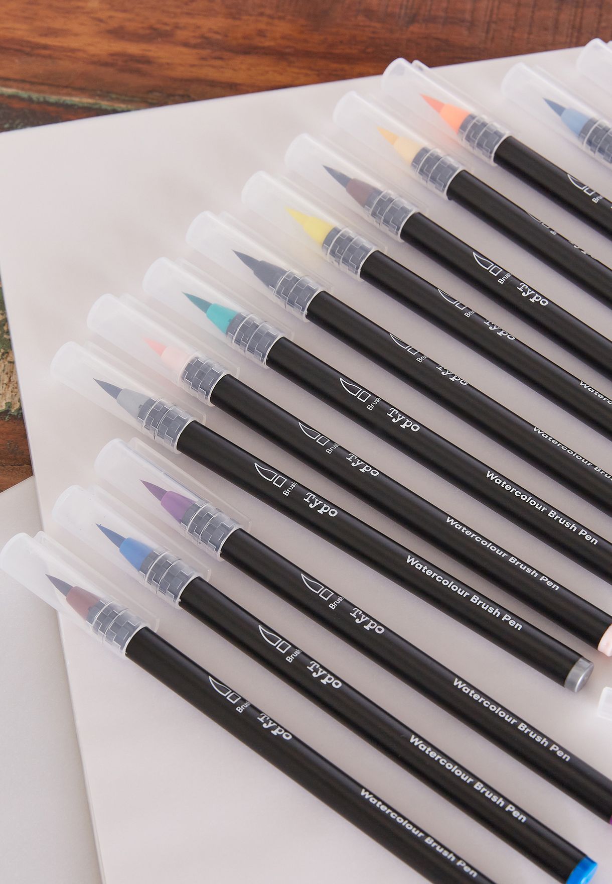 20 Pack Water Colour Brush Pens