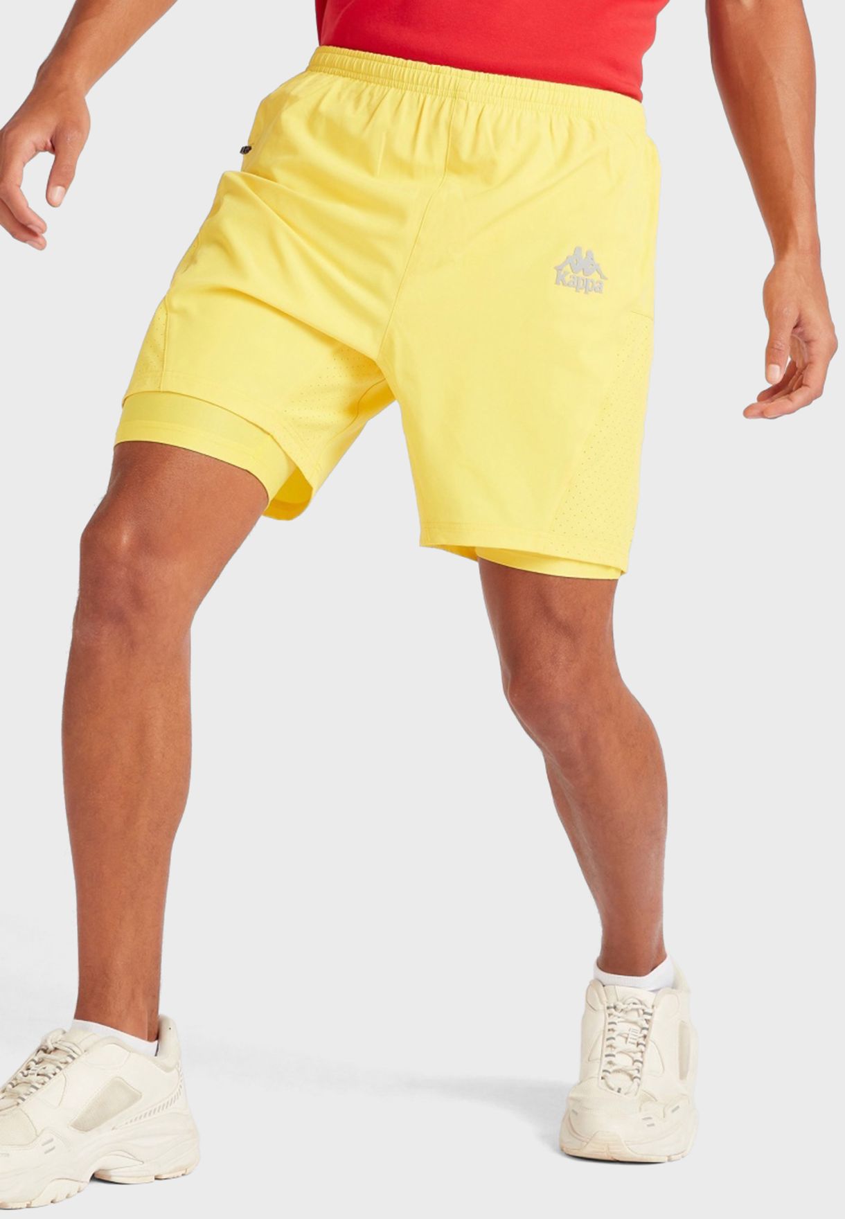 kappa shorts yellow