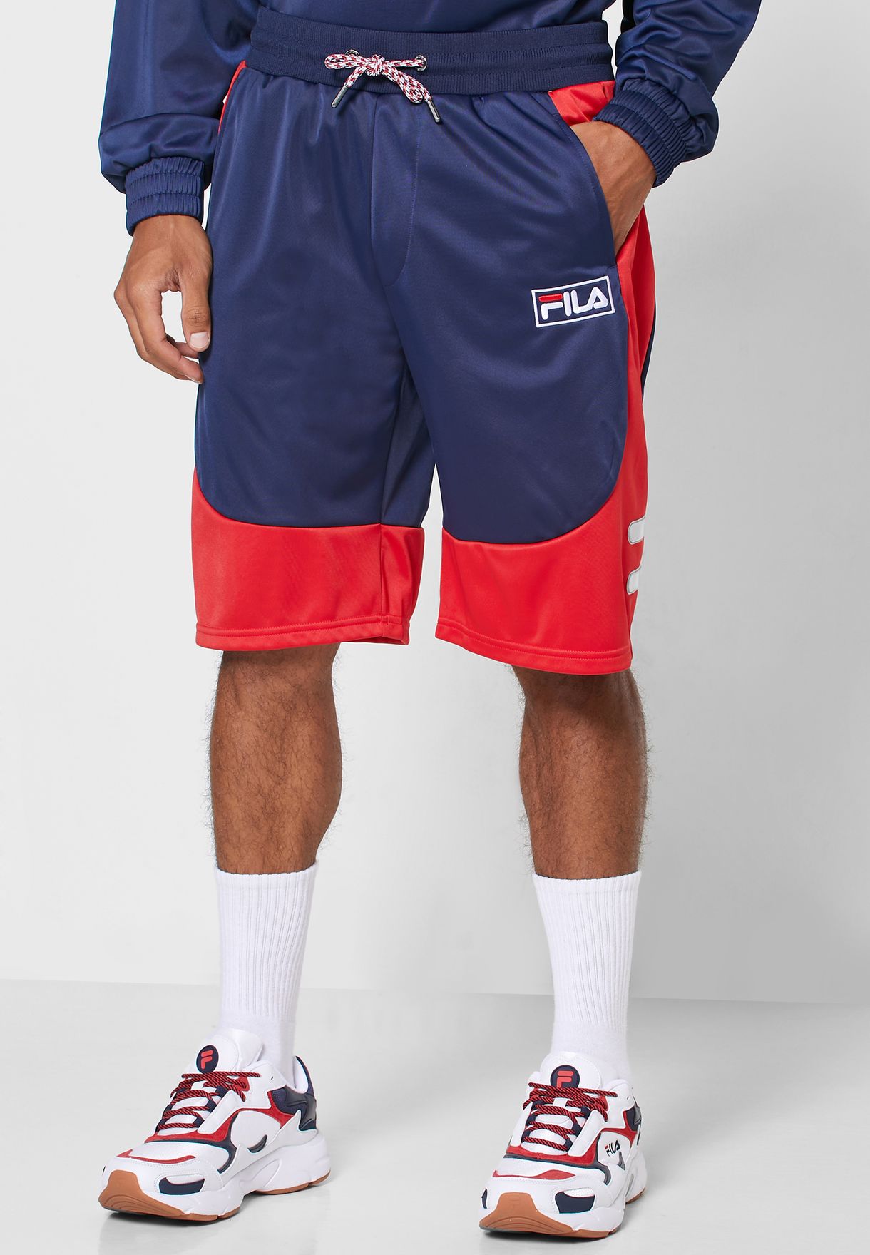 fila navy shorts