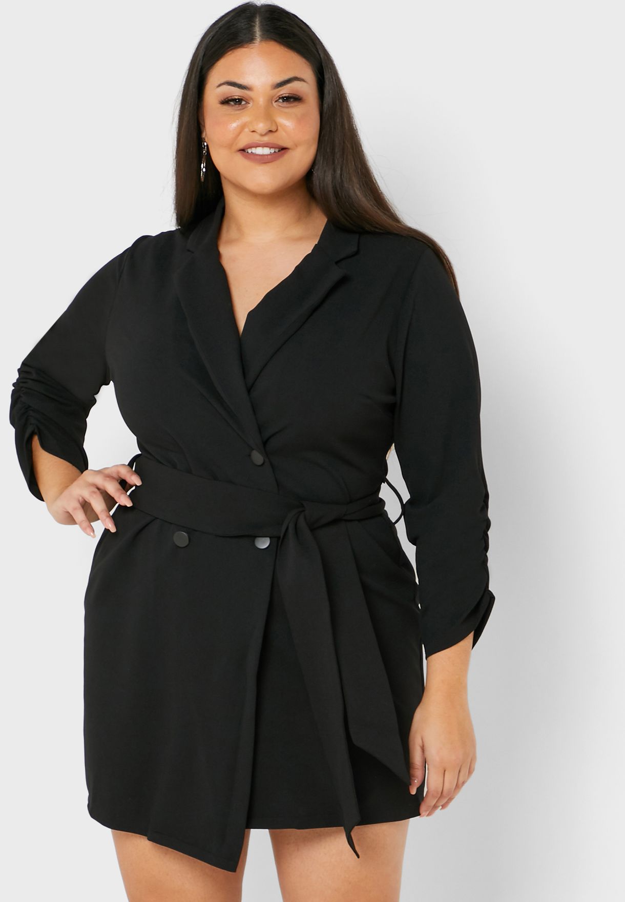 Double Breasted Blazer Dress 