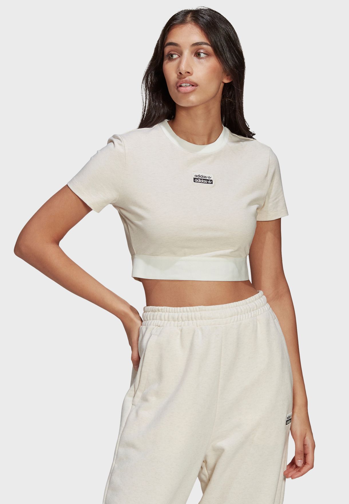 adidas cropped t shirt women's