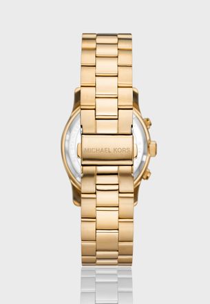 Michael Kors Lennox Cubic Zirconia Bracelet Strap Watch Gold at John Lewis   Partners