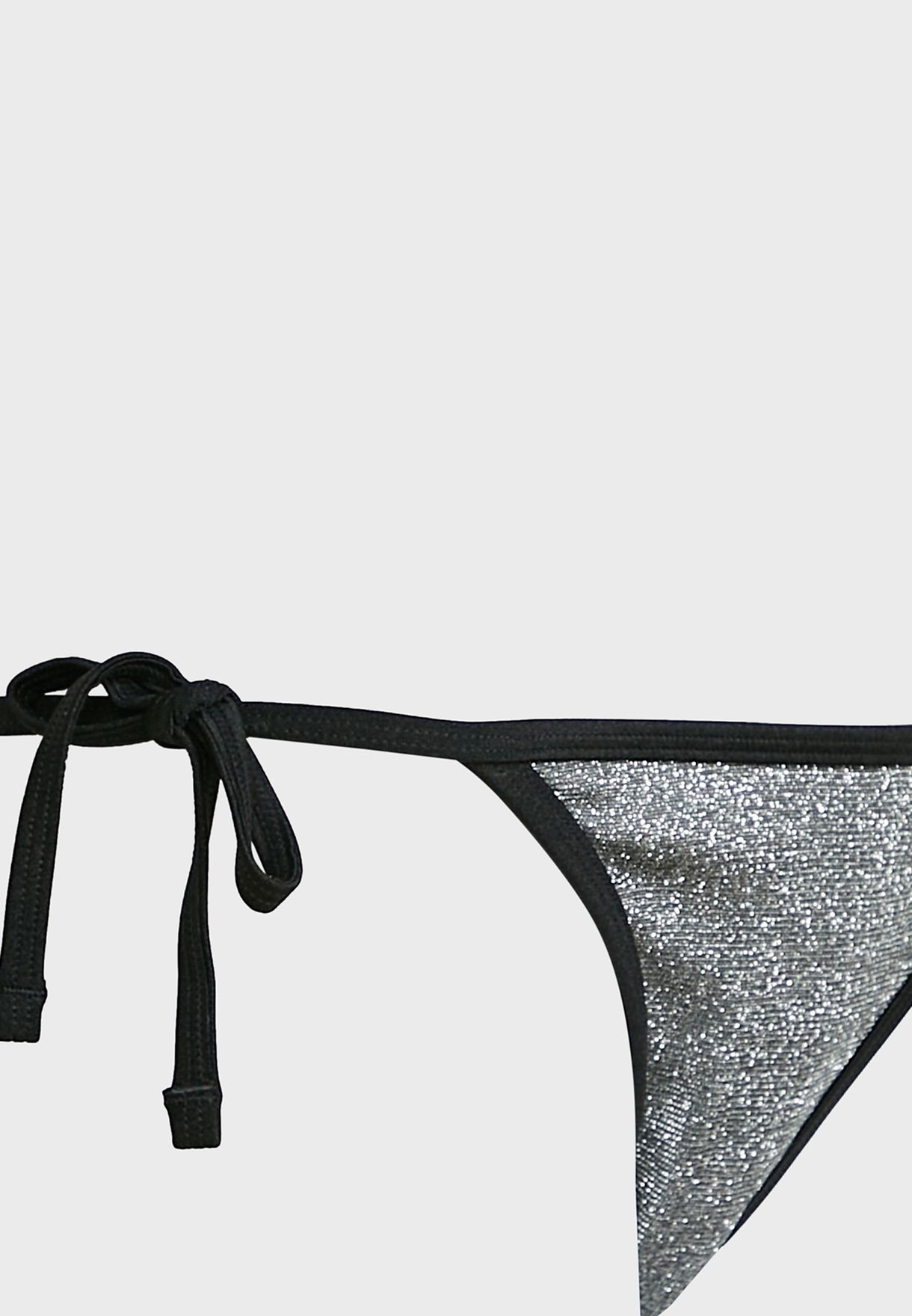 Glitter Tie Side Bikini Bottom