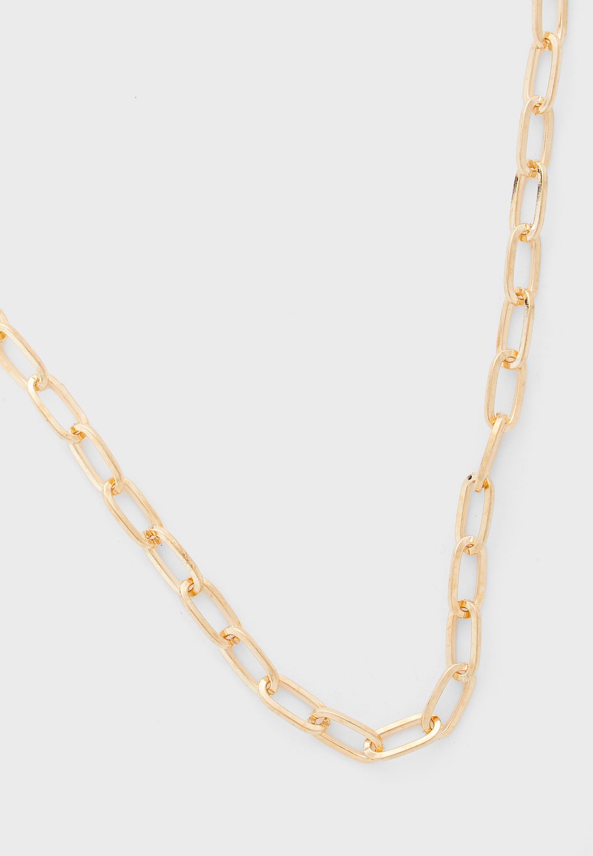 Triple Layer Diamante Padlock Necklace 