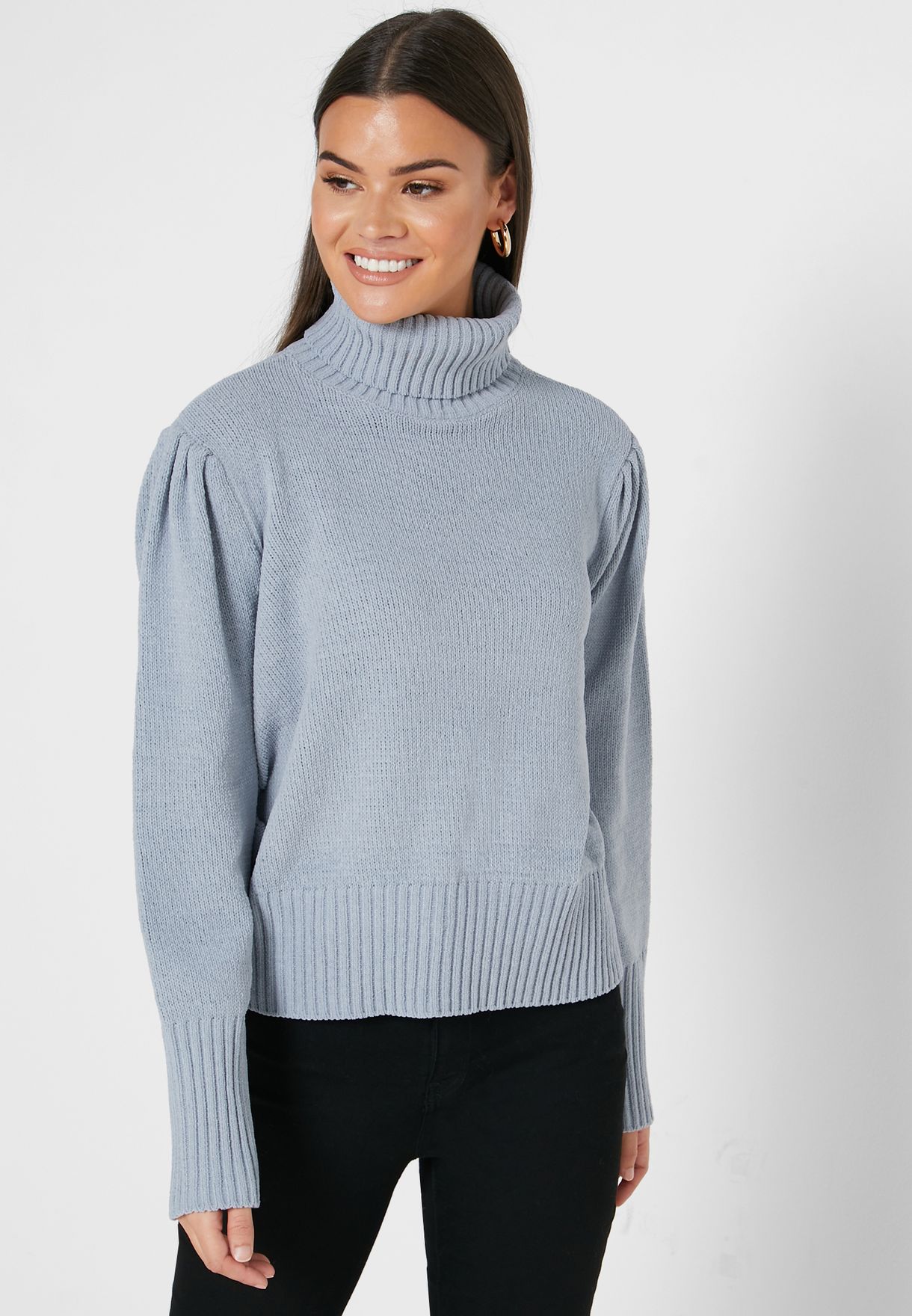 roll neck sweatshirt