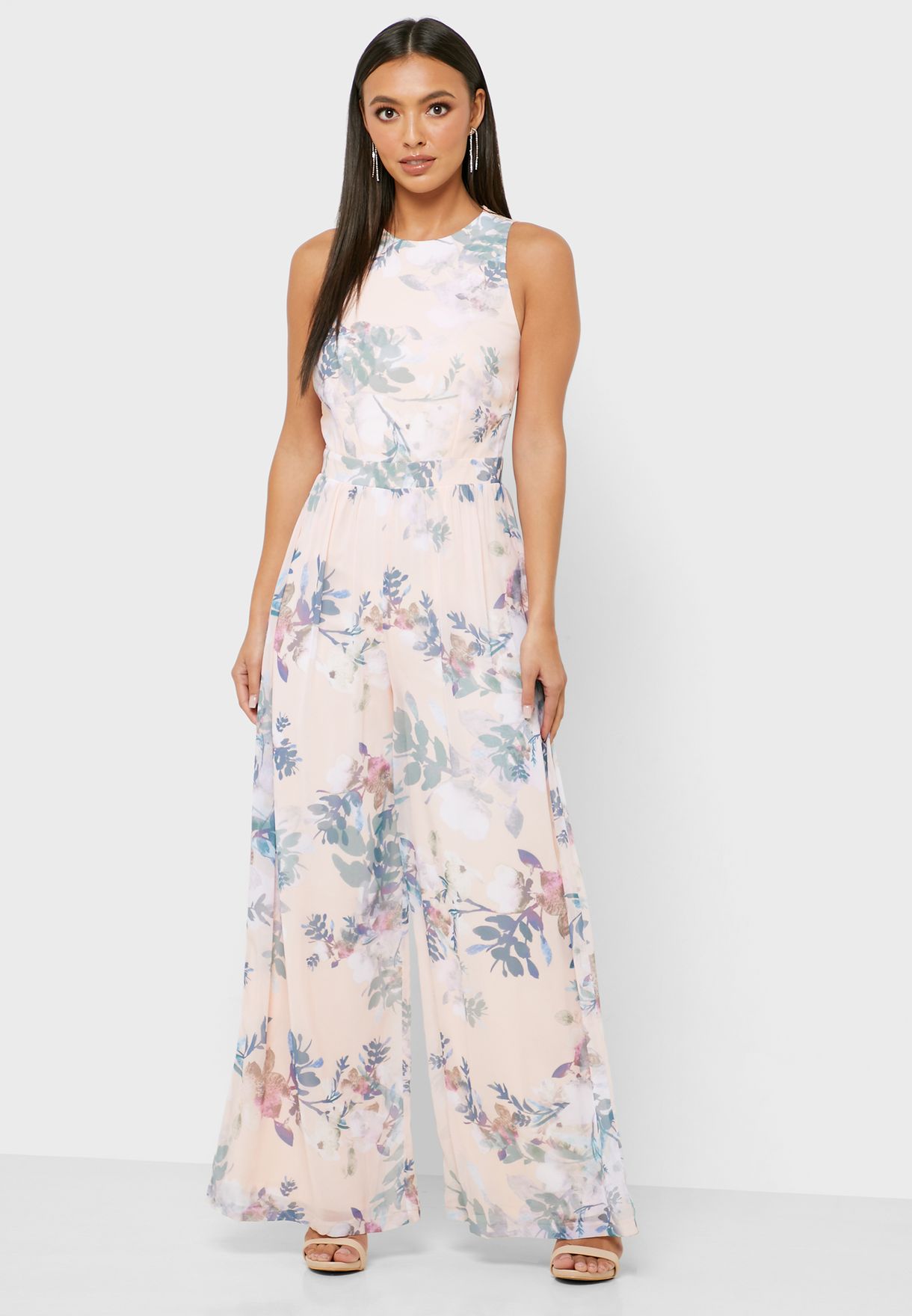 little mistress floral jumpsuit