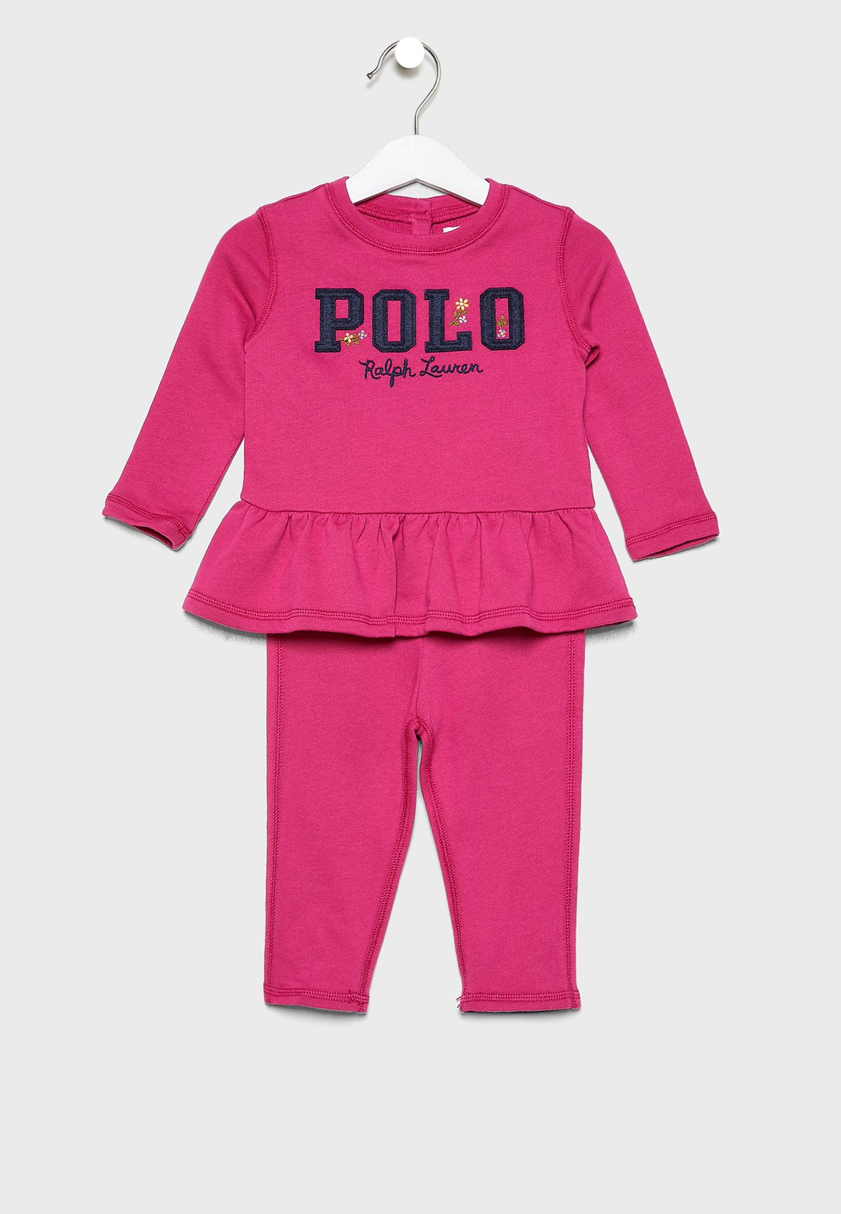 pink polo pajama pants