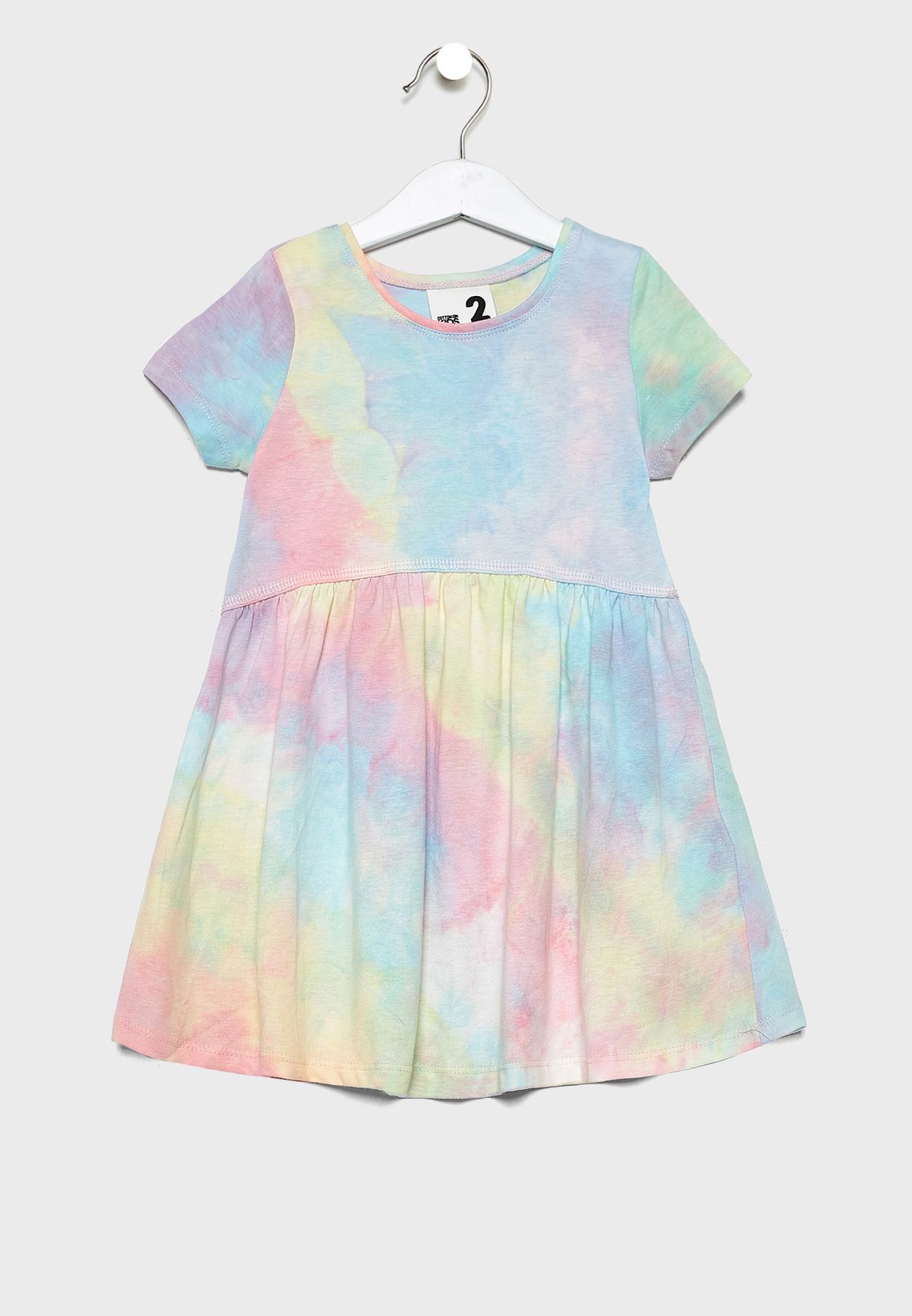 cotton kids rainbow dress