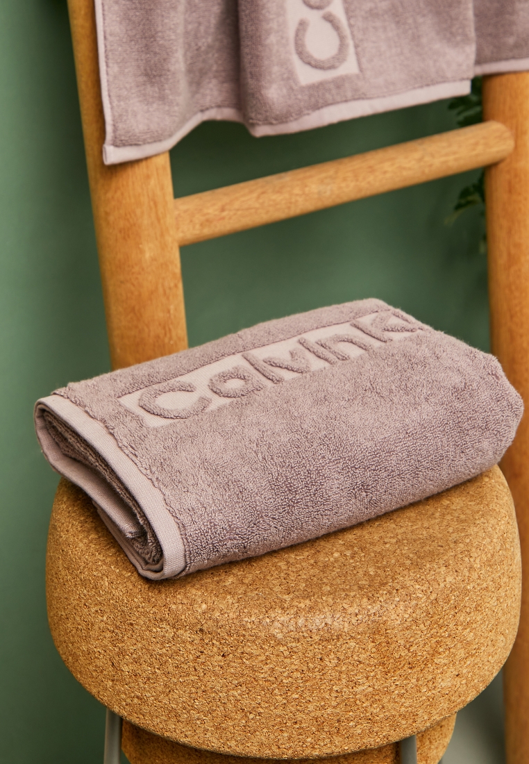 Towel Calvin Klein Sculpted Ck Logo.Hyacinth 