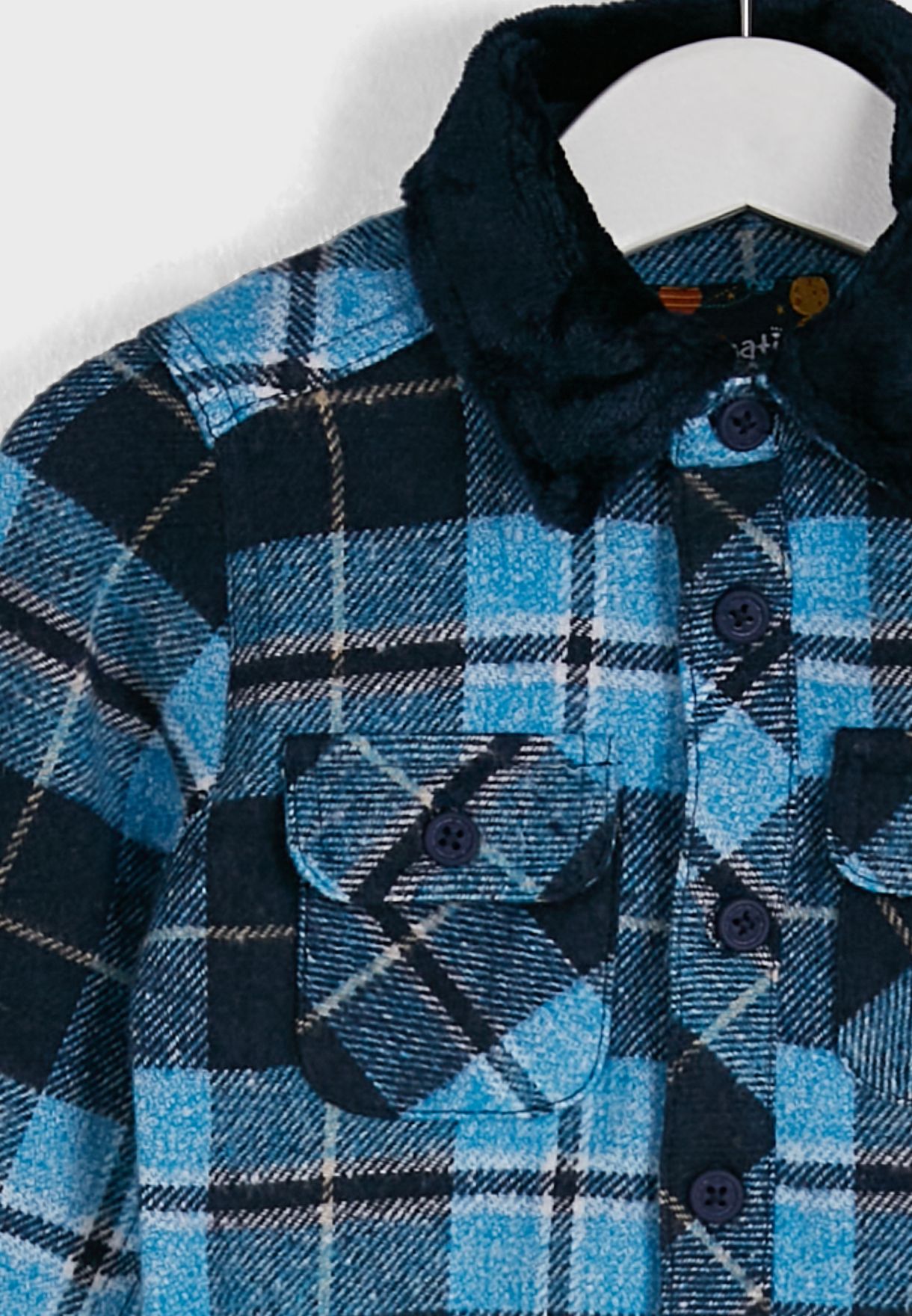 Checked Double Pocket Shirt