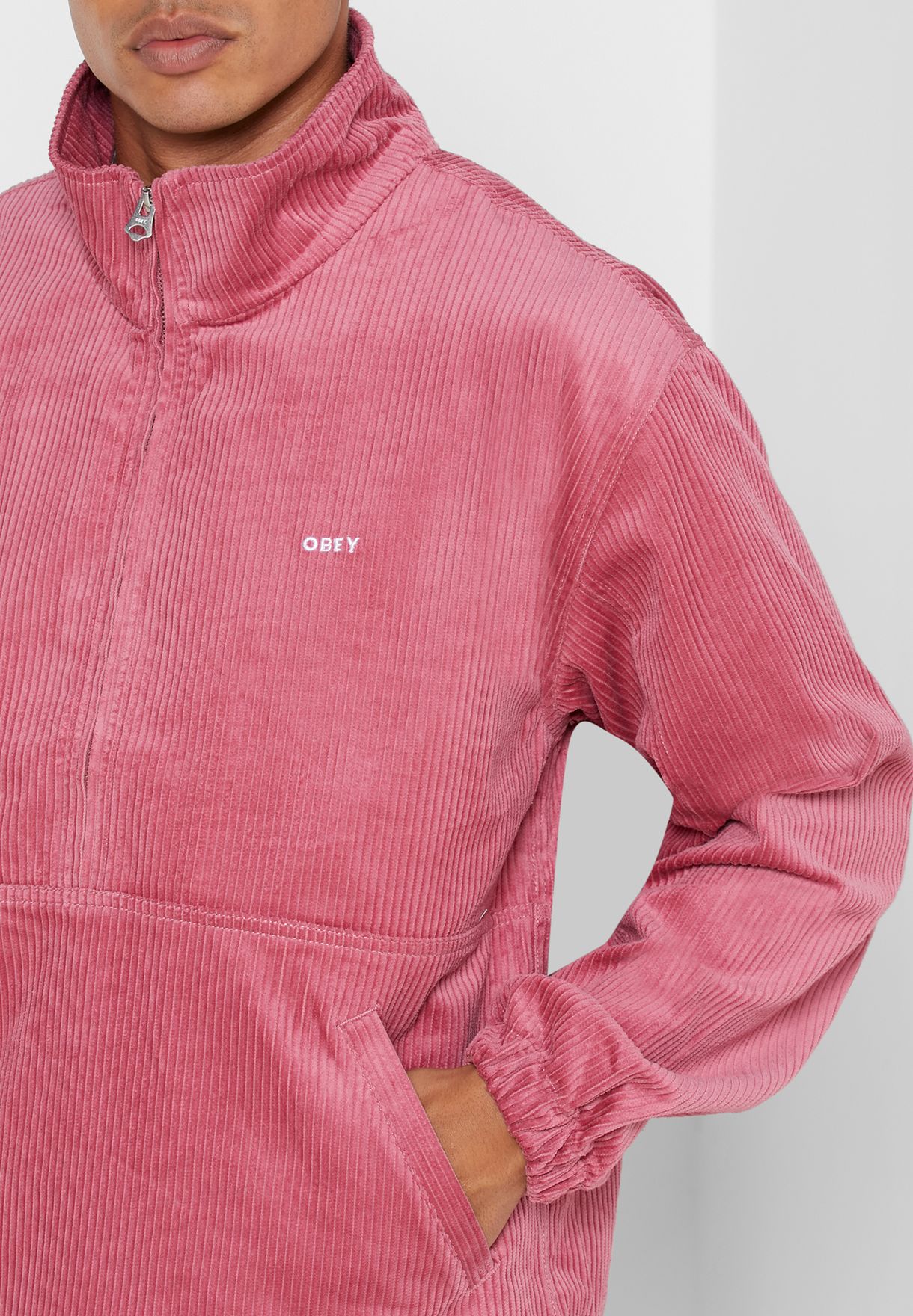 pink obey hoodie