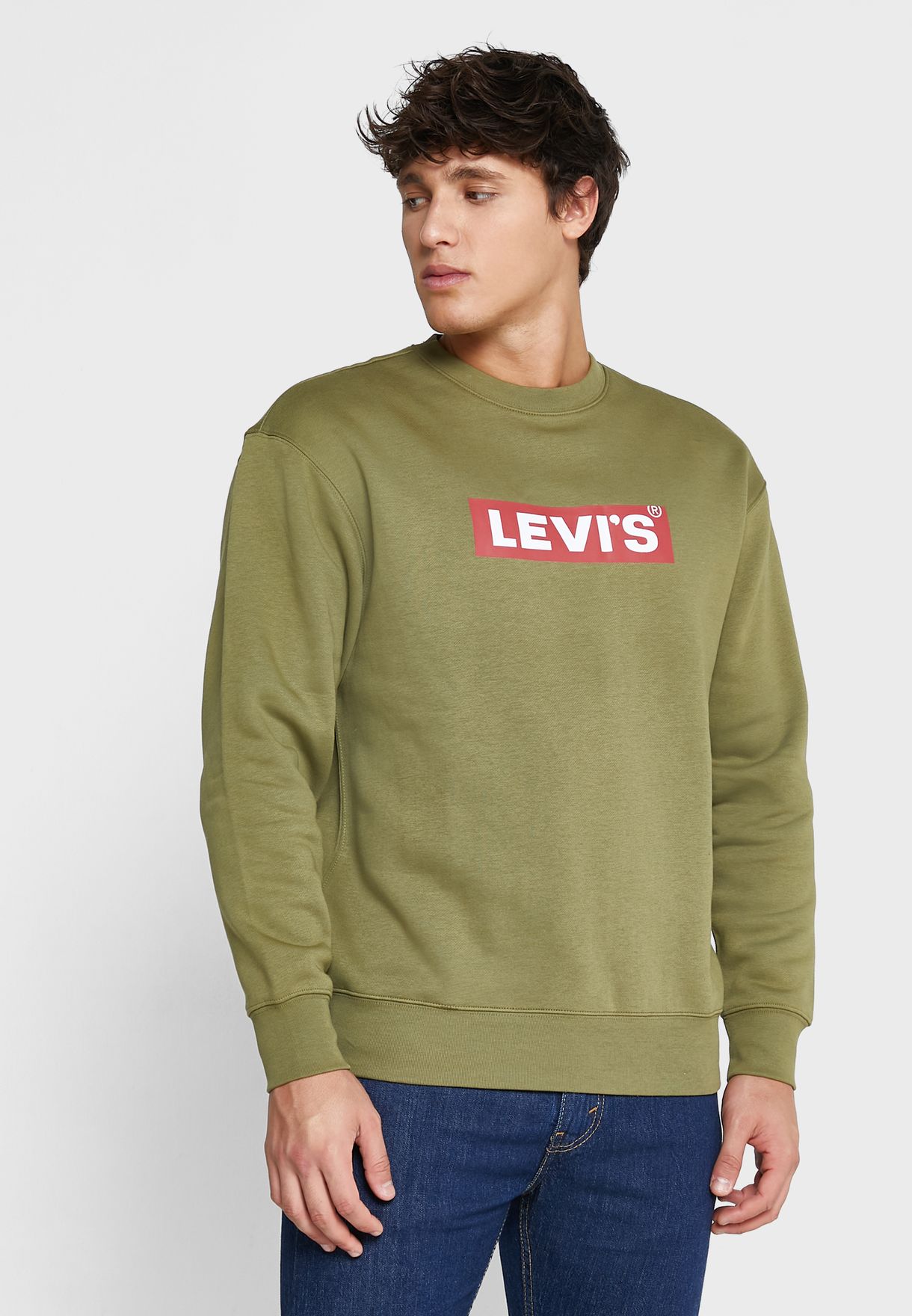 Buy Levis green Logo Sweatshirt for Men in Riyadh, Jeddah