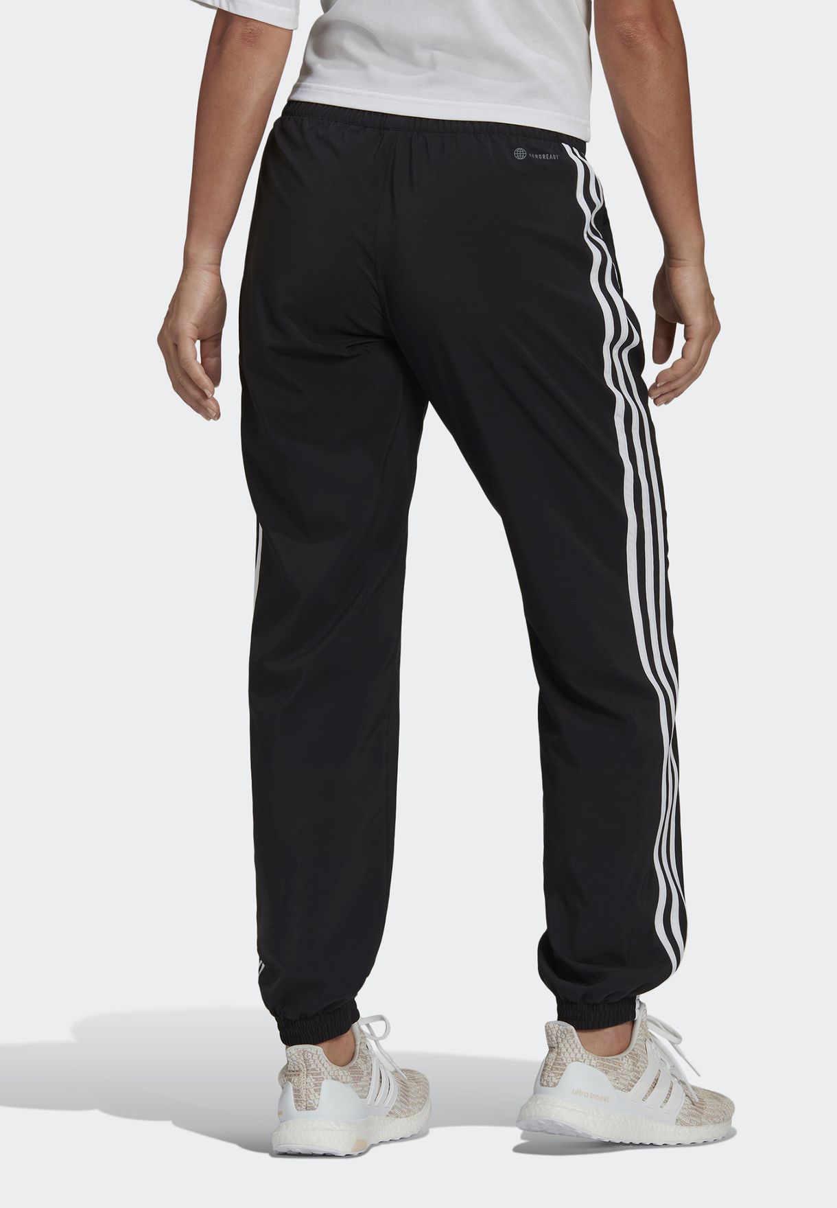 Buy adidas black 3 Stripe Train Icons Woven Pants for Women in MENA ...