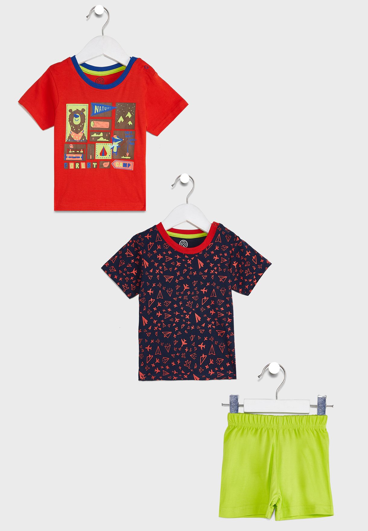 2 Pcs T-Shirts & Shorts Set