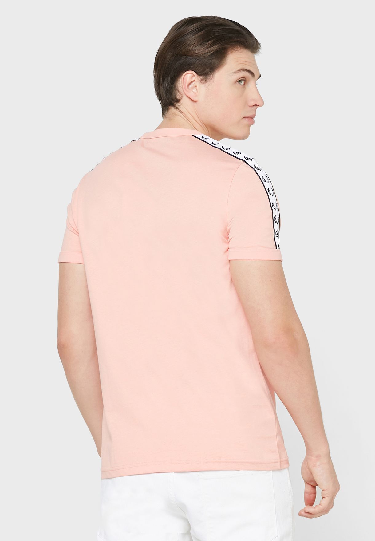 taped neck shirt