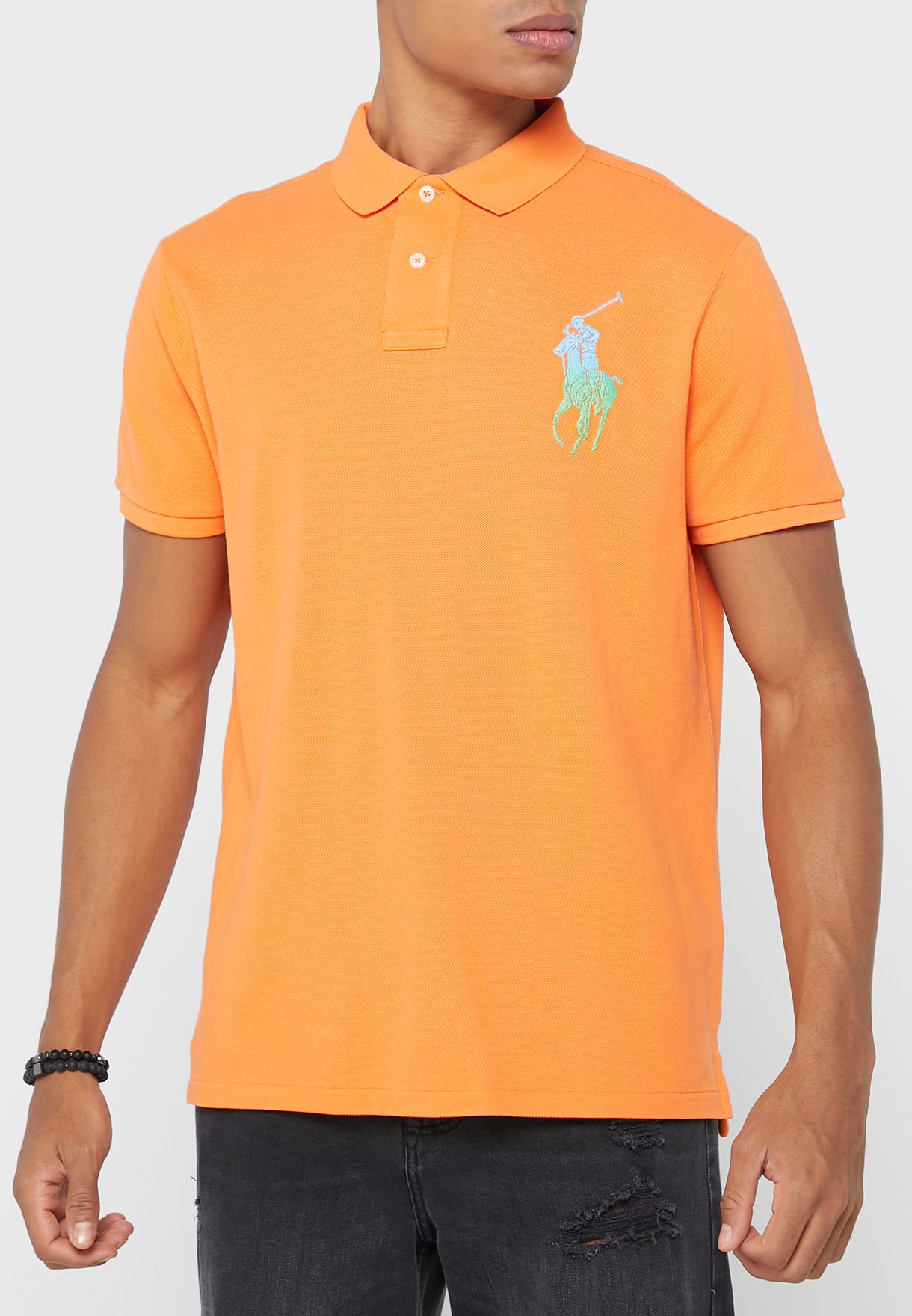 Buy Polo Ralph Lauren orange Essential Polo for Men in MENA, Worldwide