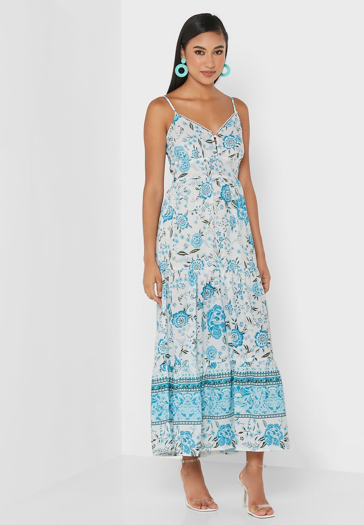 Strapped Detailed Maxi Dress