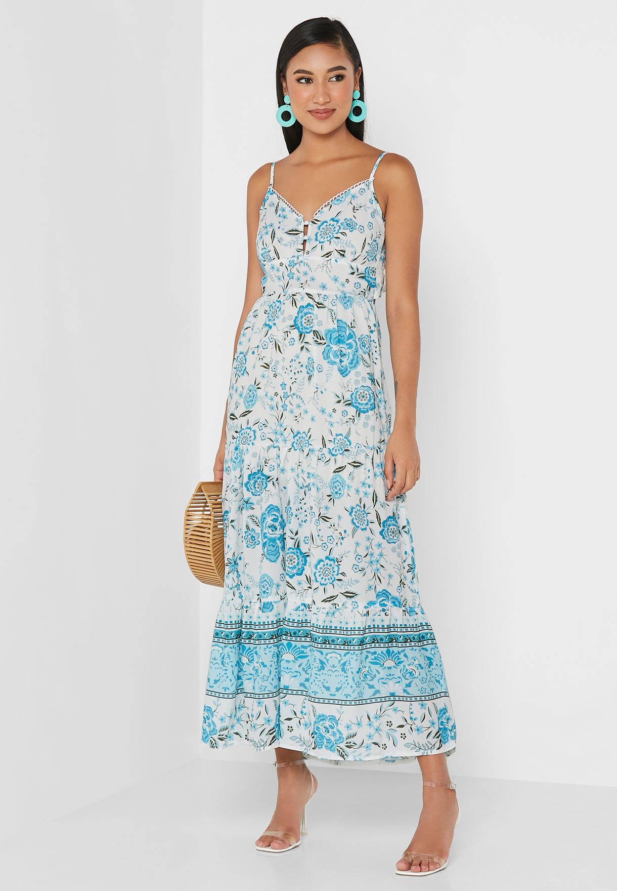 Strapped Detailed Maxi Dress