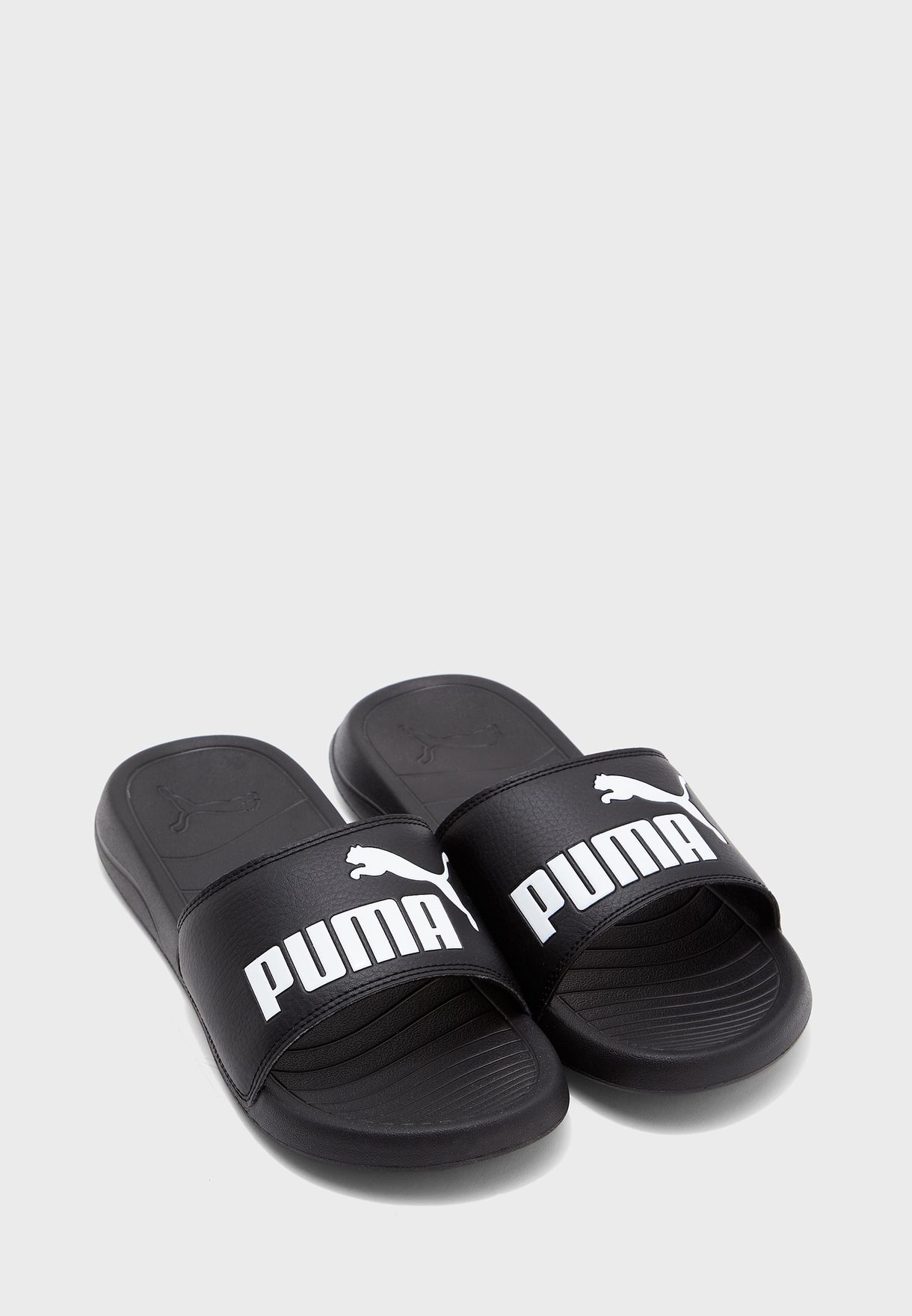 Buy PUMA black Popcat 20 Slides for Men 