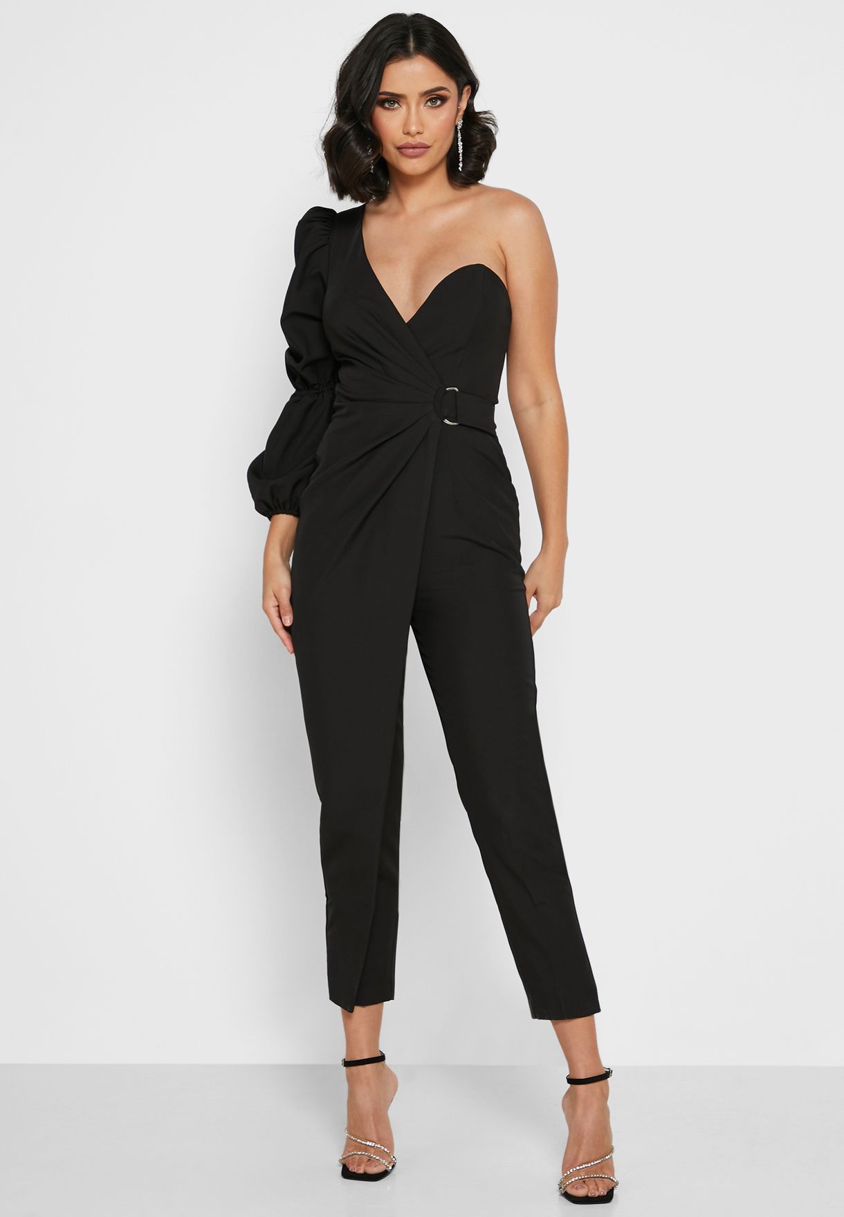 Buy Lavish Alice black Balloon Sleeve Jumpsuit for Women in Dubai, Abu ...