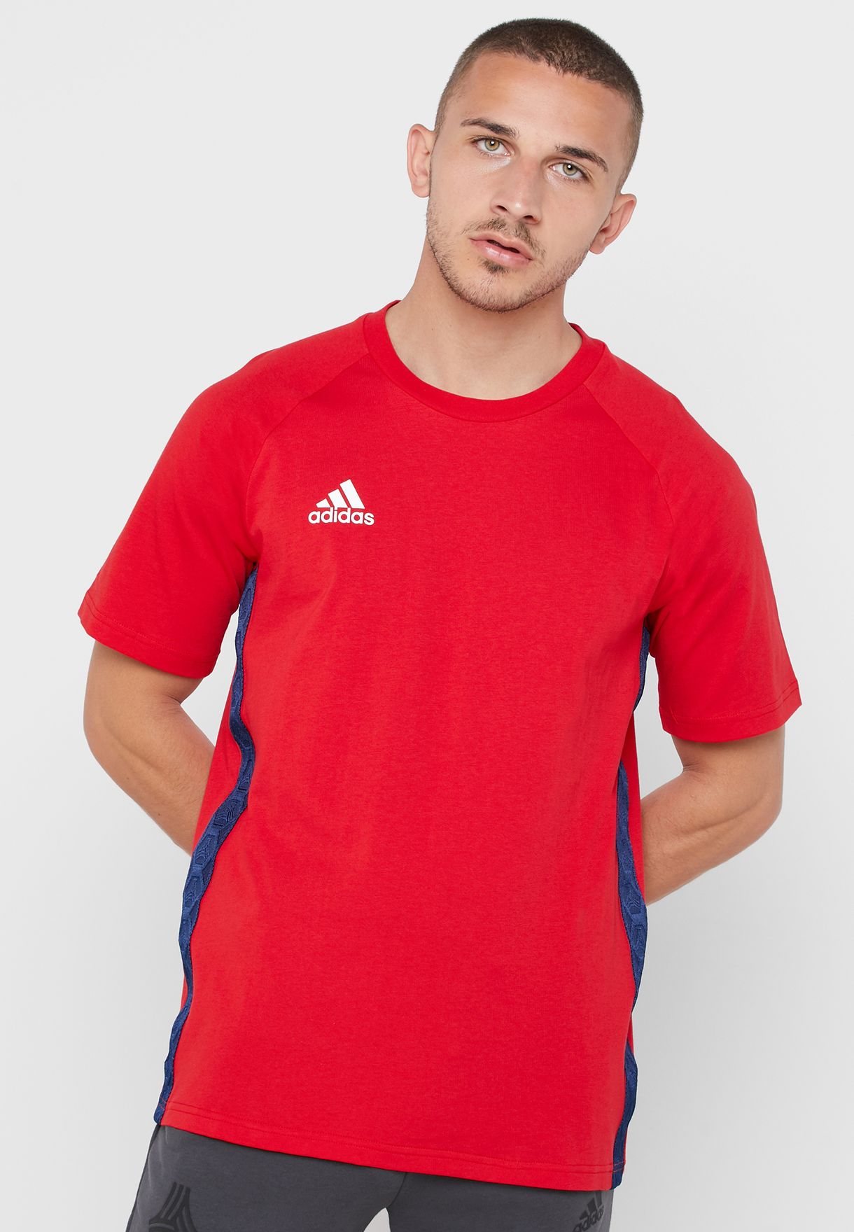 Buy adidas red Tango Tape T-Shirt for Men in Dubai, Abu Dhabi