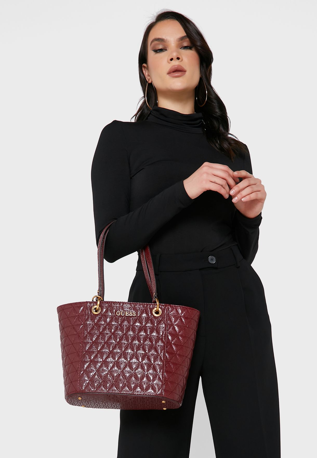 noelle small elite tote guess