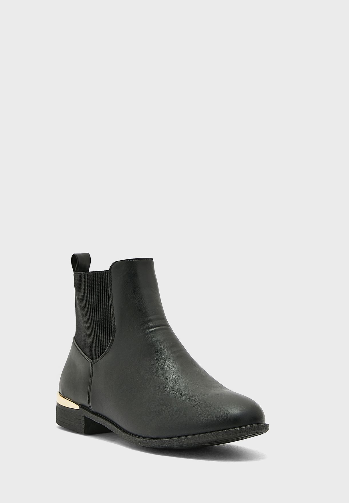 Gold Detail Chelsea Boot 
