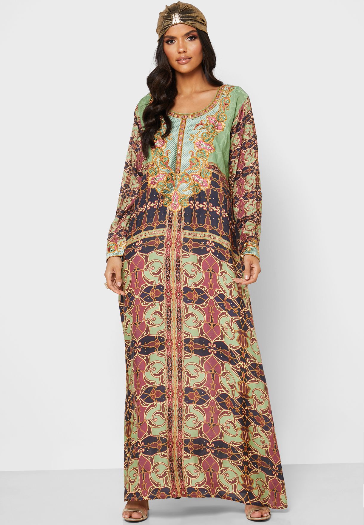 Buy Kashkha prints Floral Print Jalabiya for Women in MENA, Worldwide