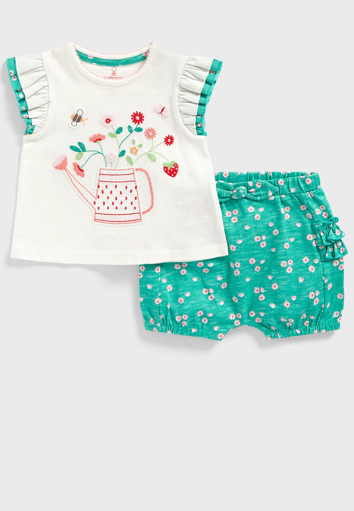 Infant Printed T-Shirt & Shorts Set