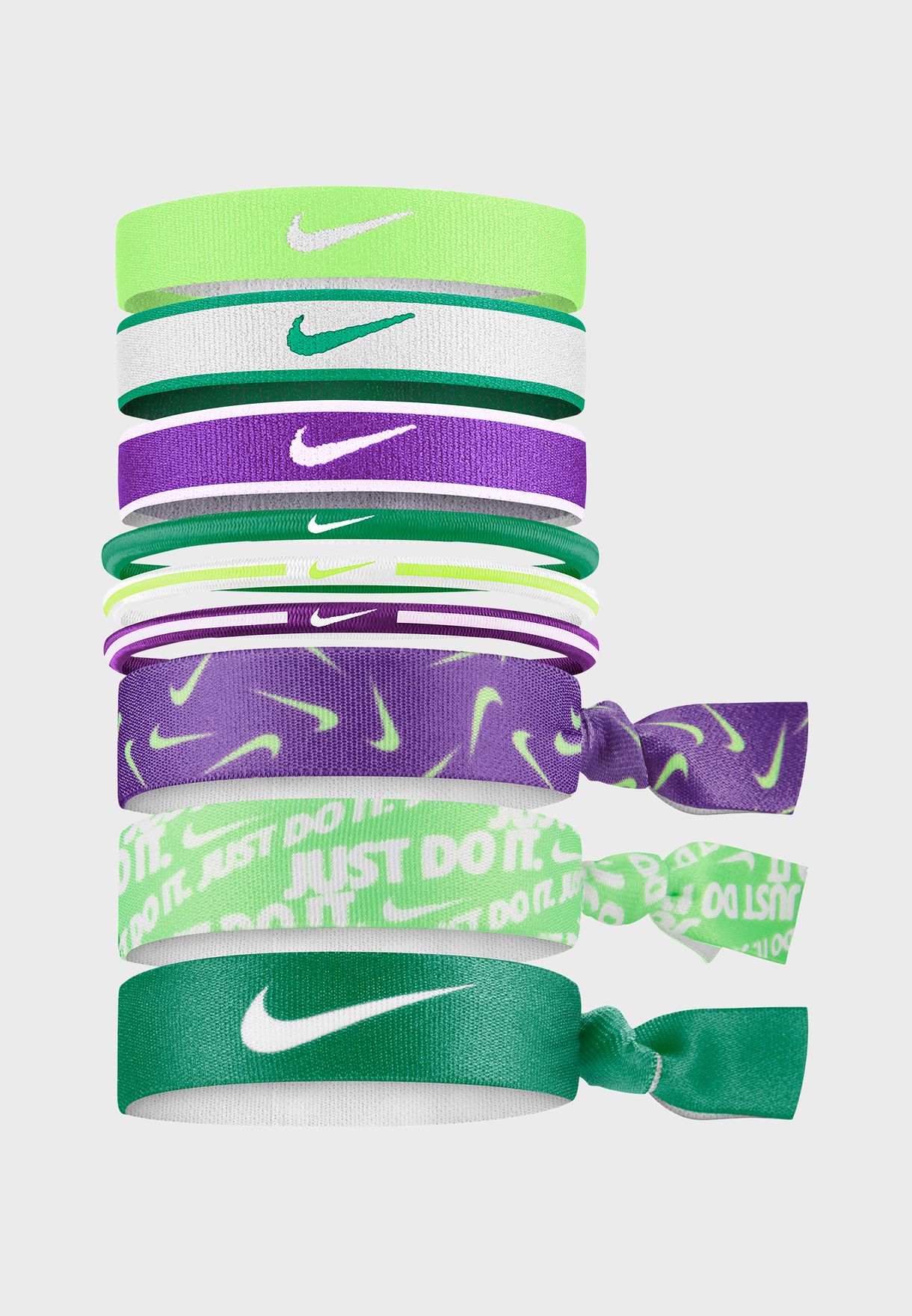 nike 9 pack mixed hair bands