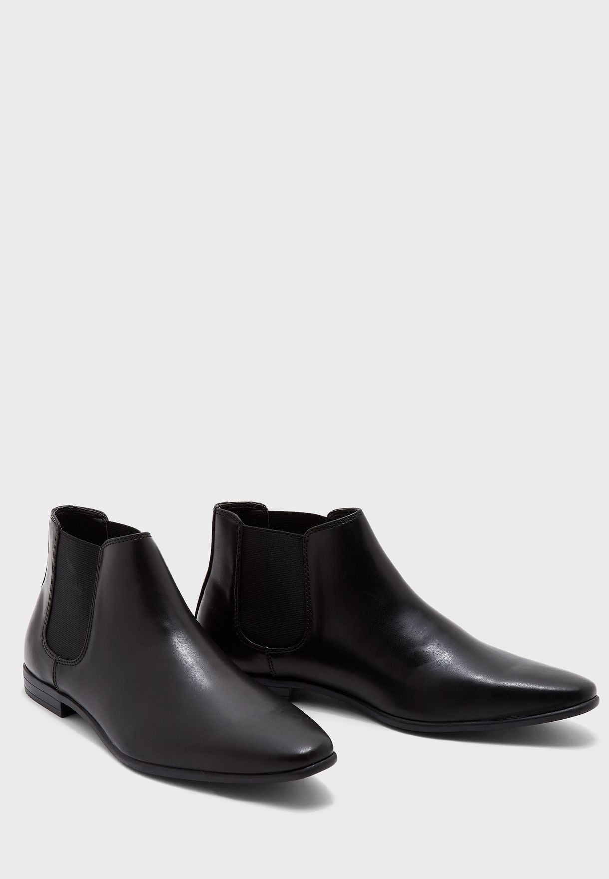 Buy Topman black Chelsea Boots for Men 