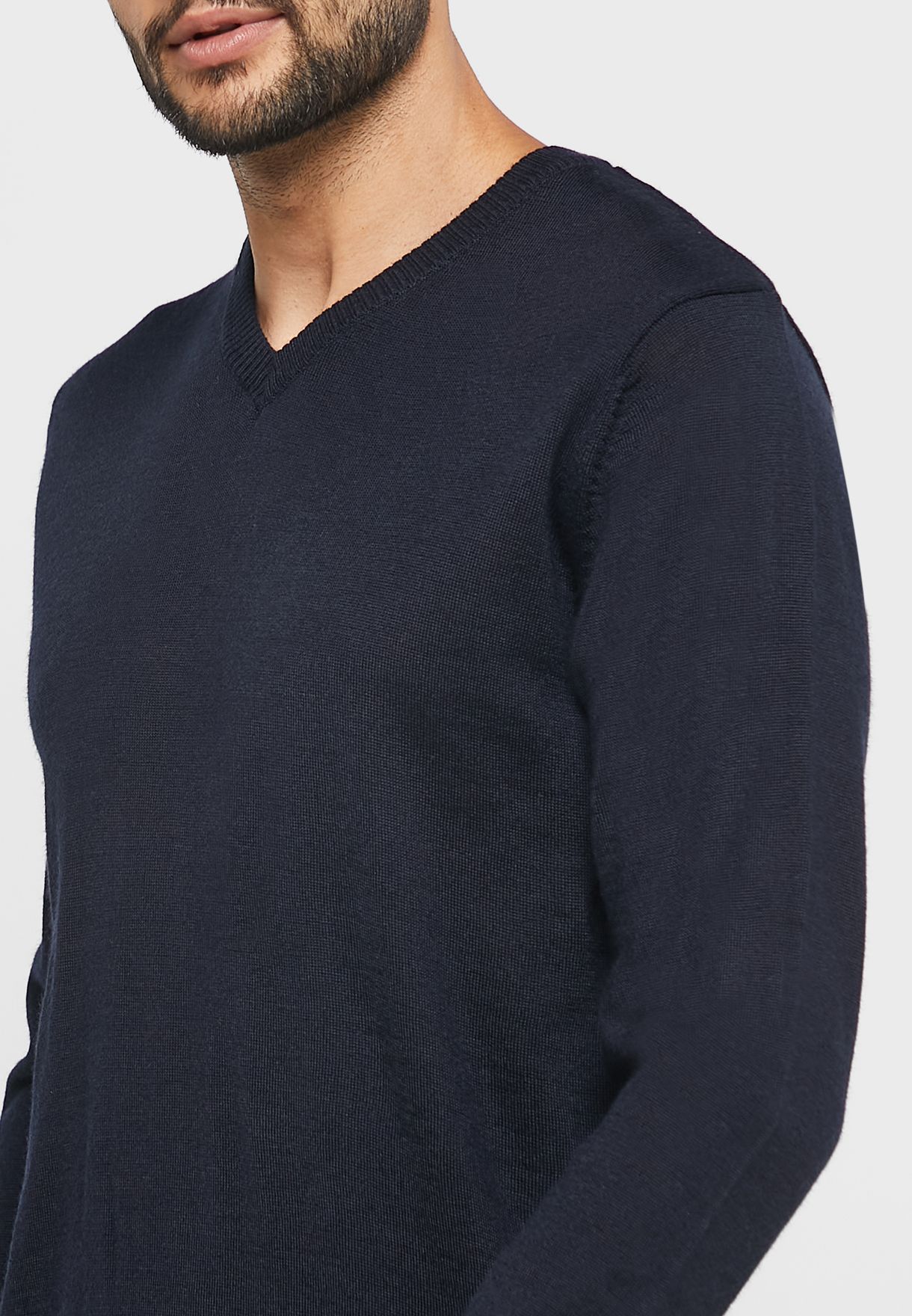Wool V Neck Sweater